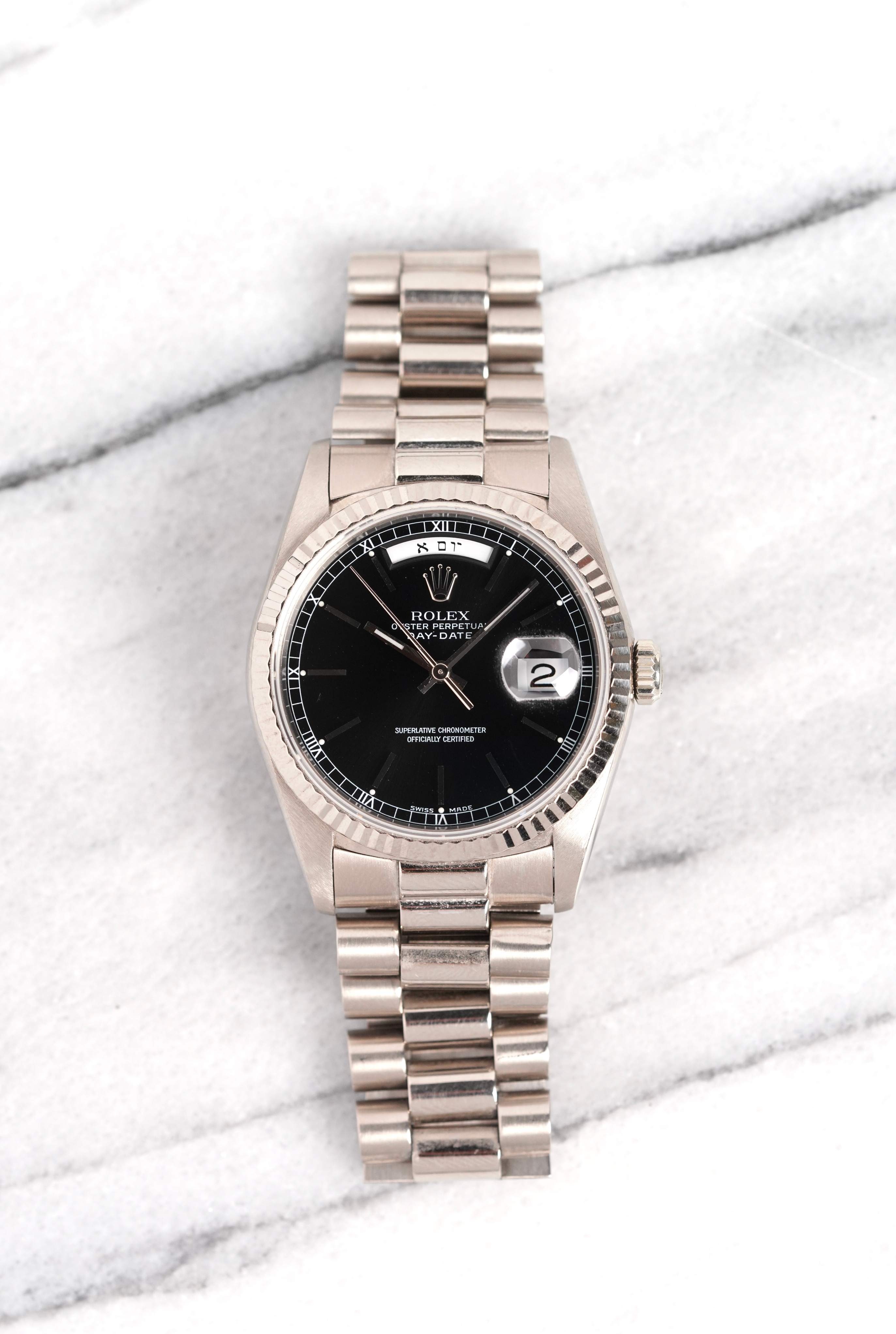 Rolex Daydate 18239 - Hebrew Disk