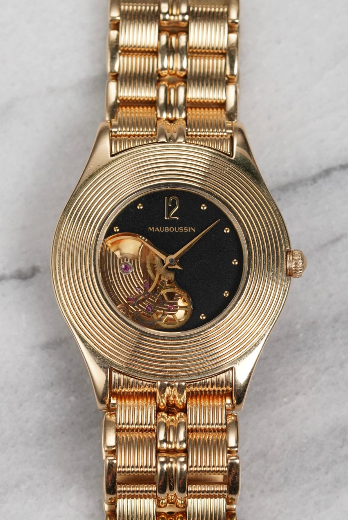 Mauboussin - Yellow Gold Skeleton Dial