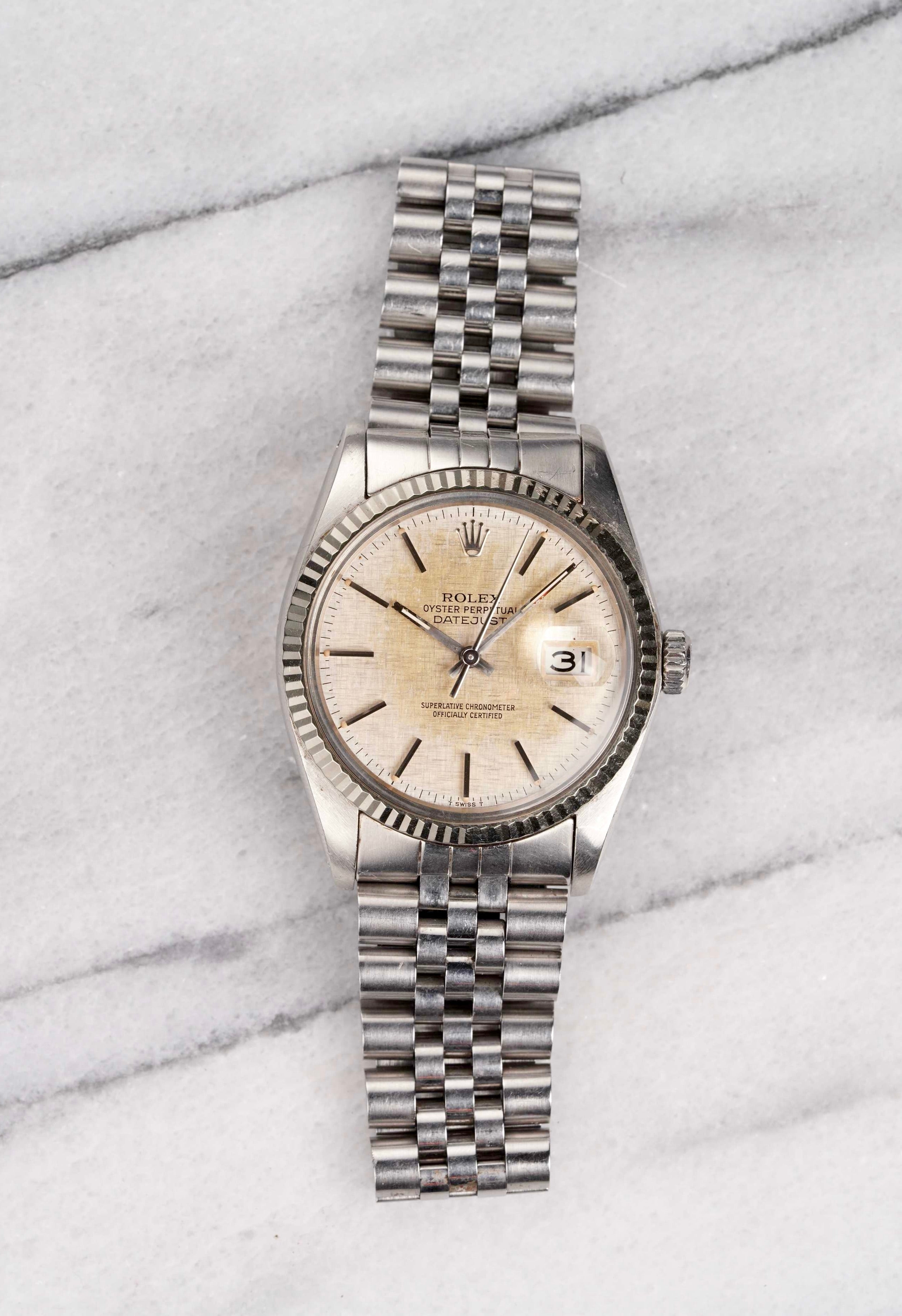 Rolex Datejust 16014 - Linen Dial.