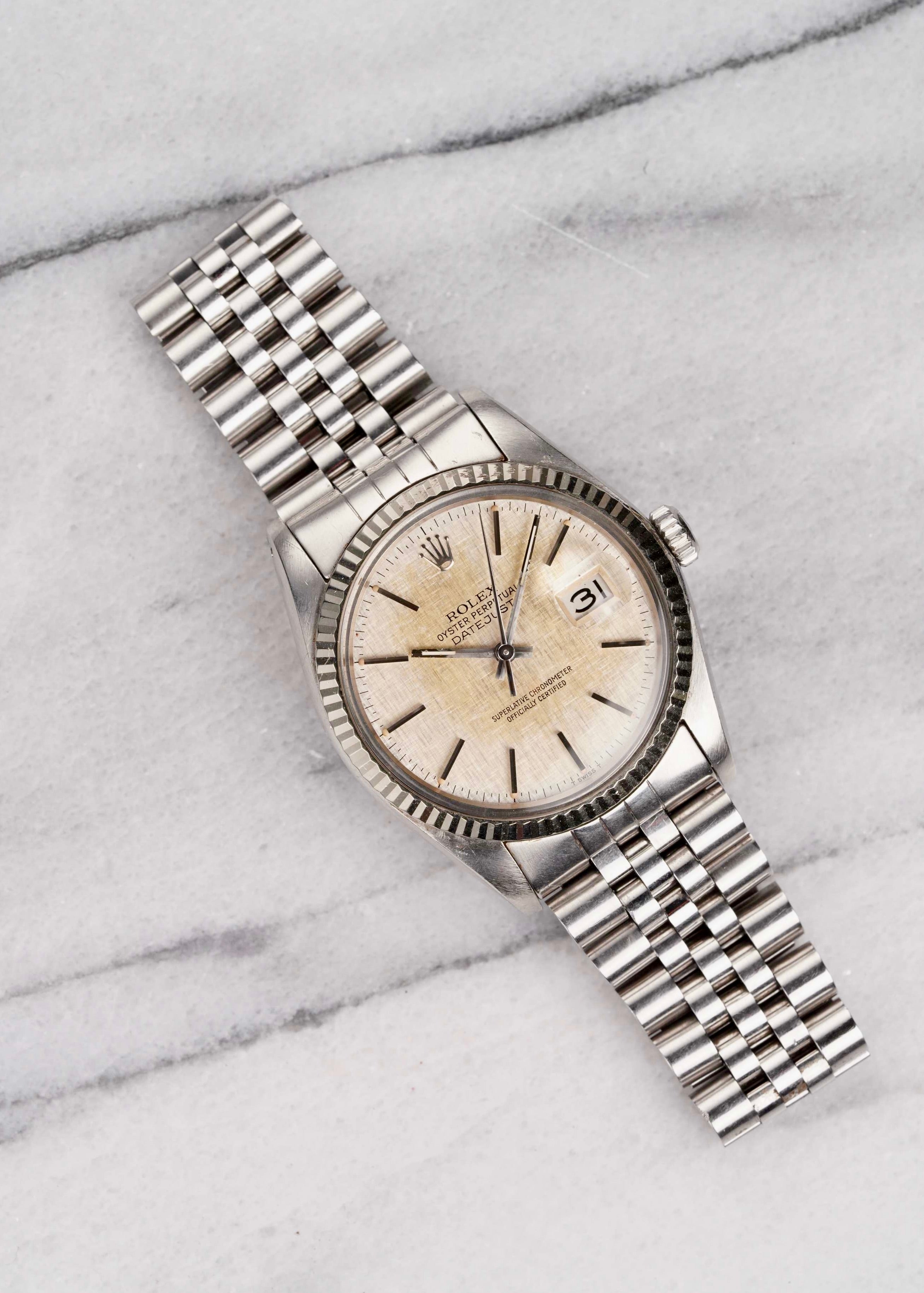 Rolex Datejust 16014 - Linen Dial.