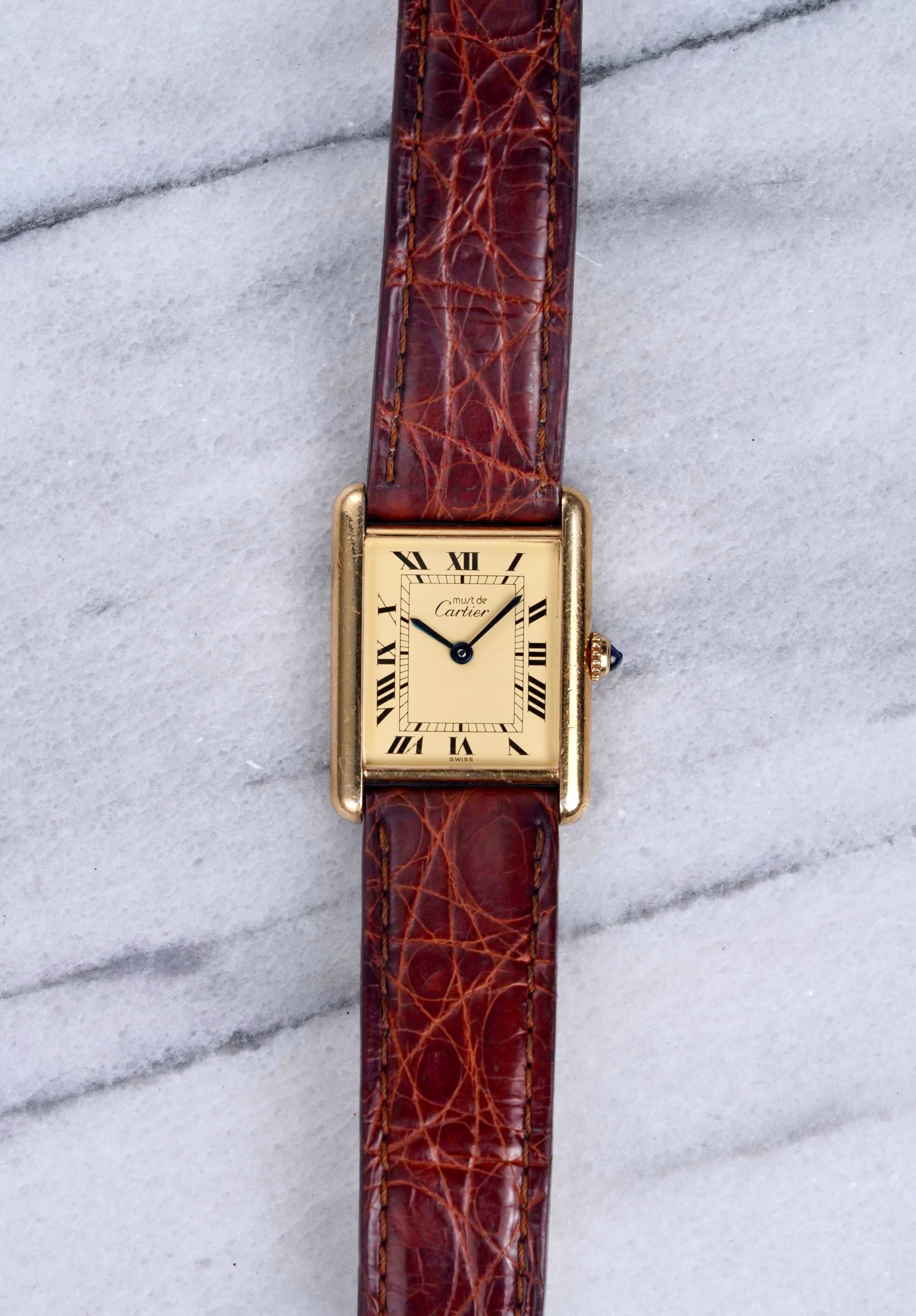 Cartier Tank - Lemon Dial.