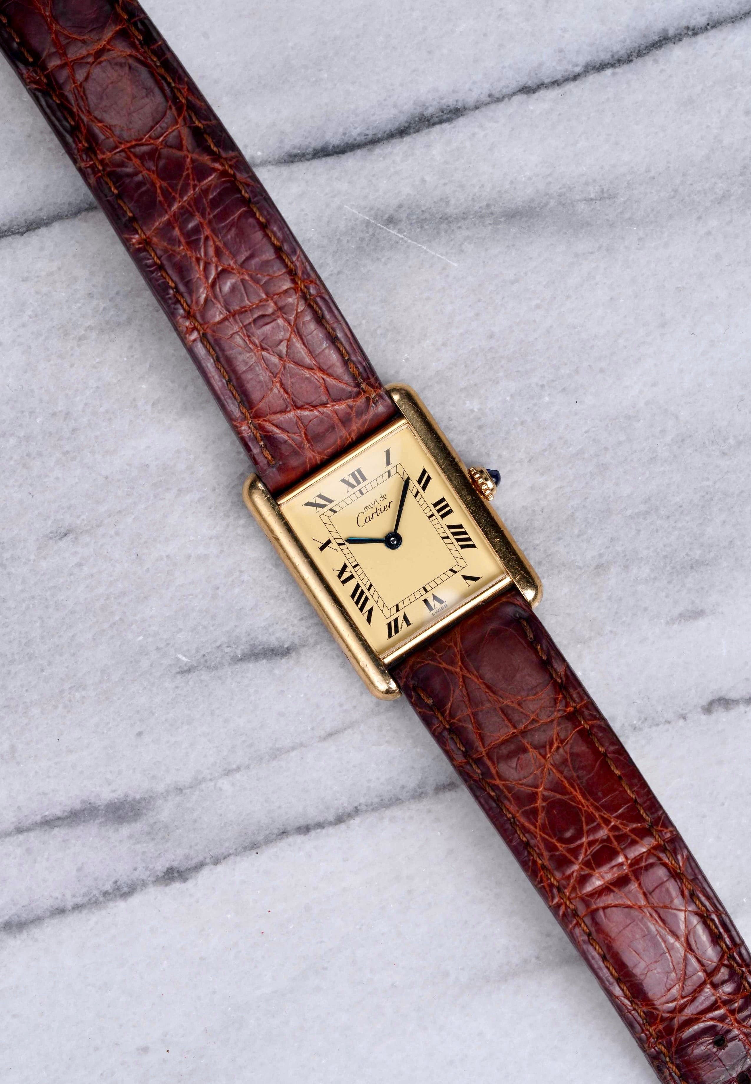 Cartier Tank - Lemon Dial.