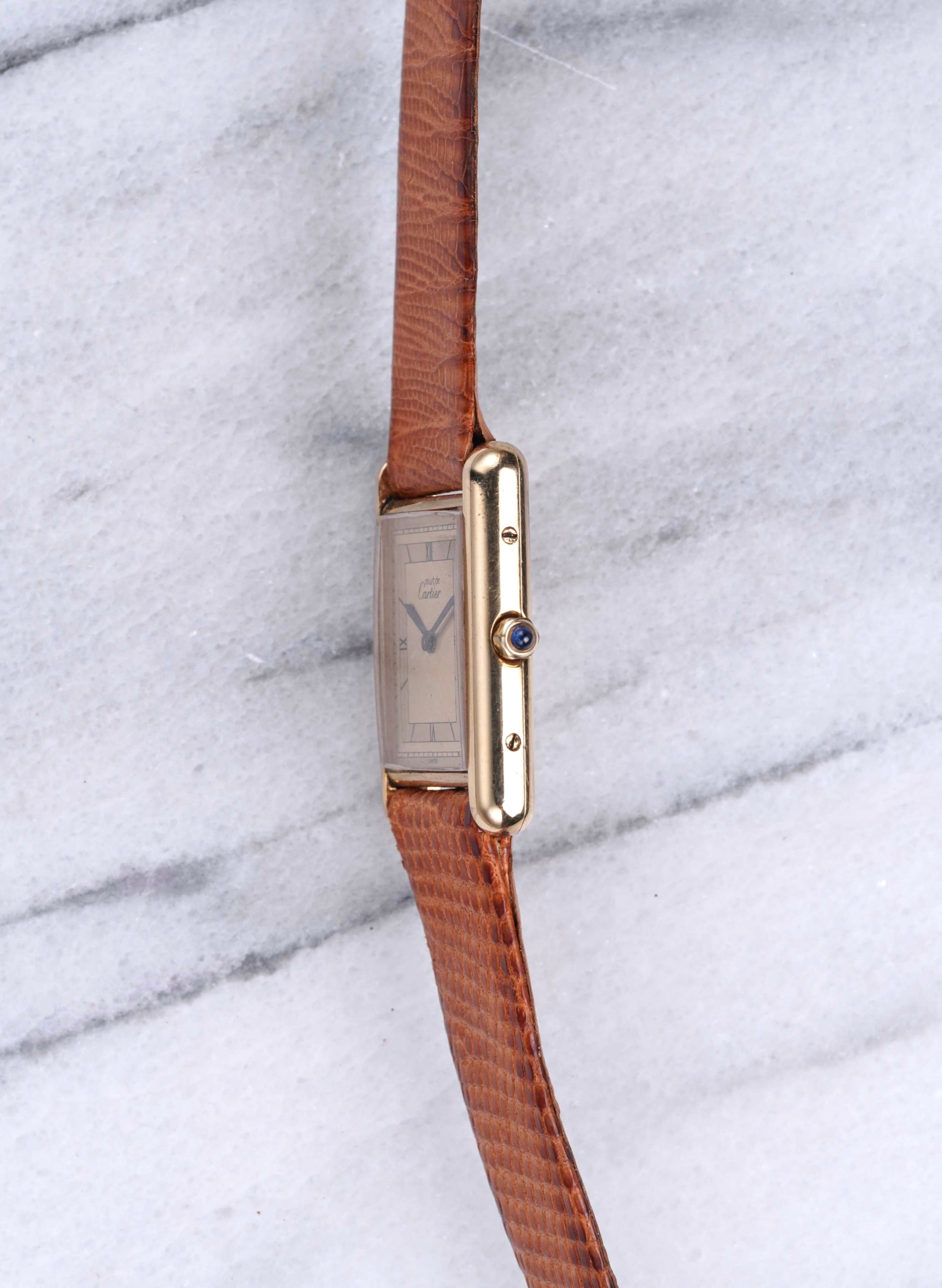 Cartier Tank - Lemon Dial.