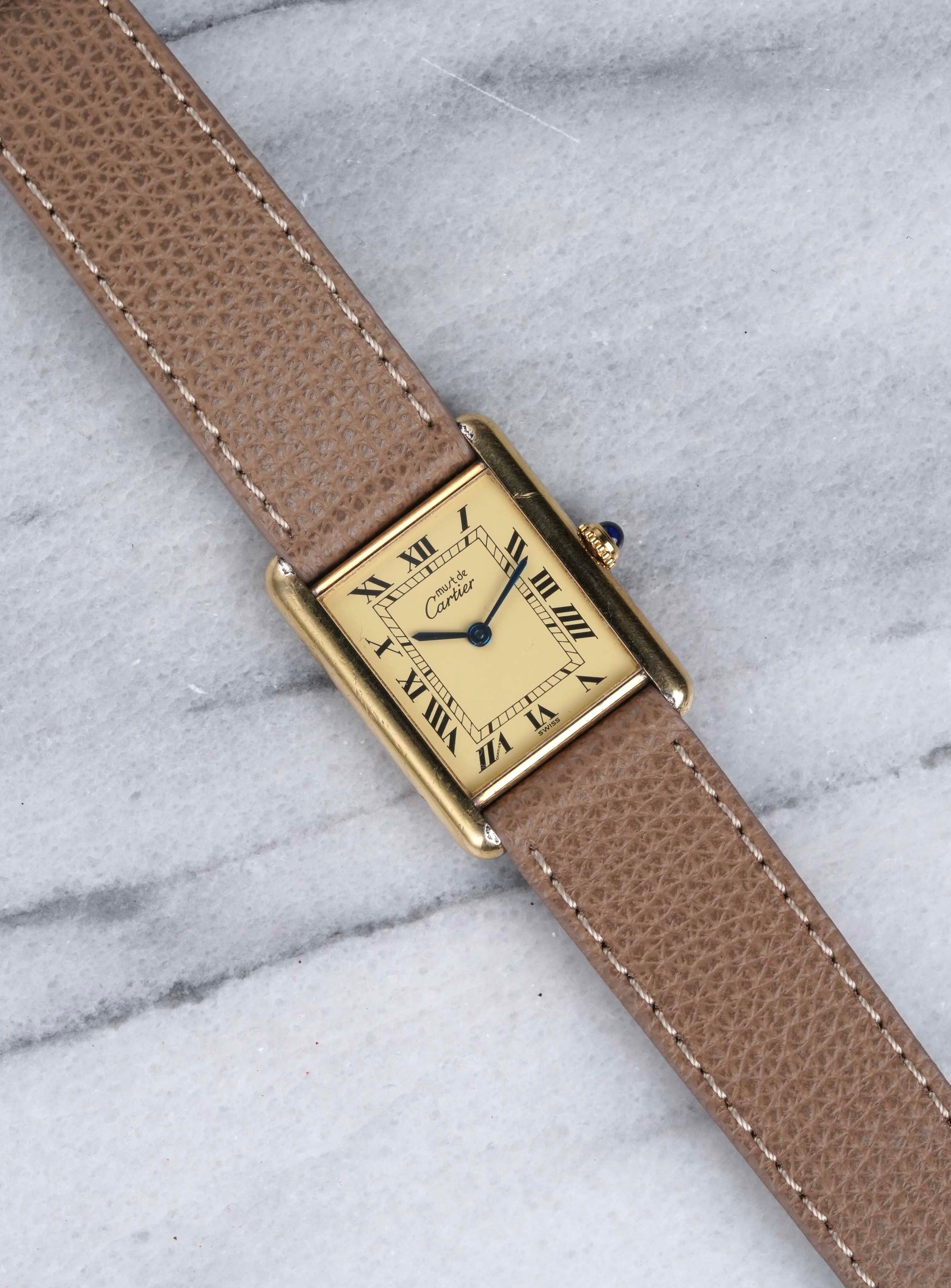 Cartier Tank - Lemon Dial.