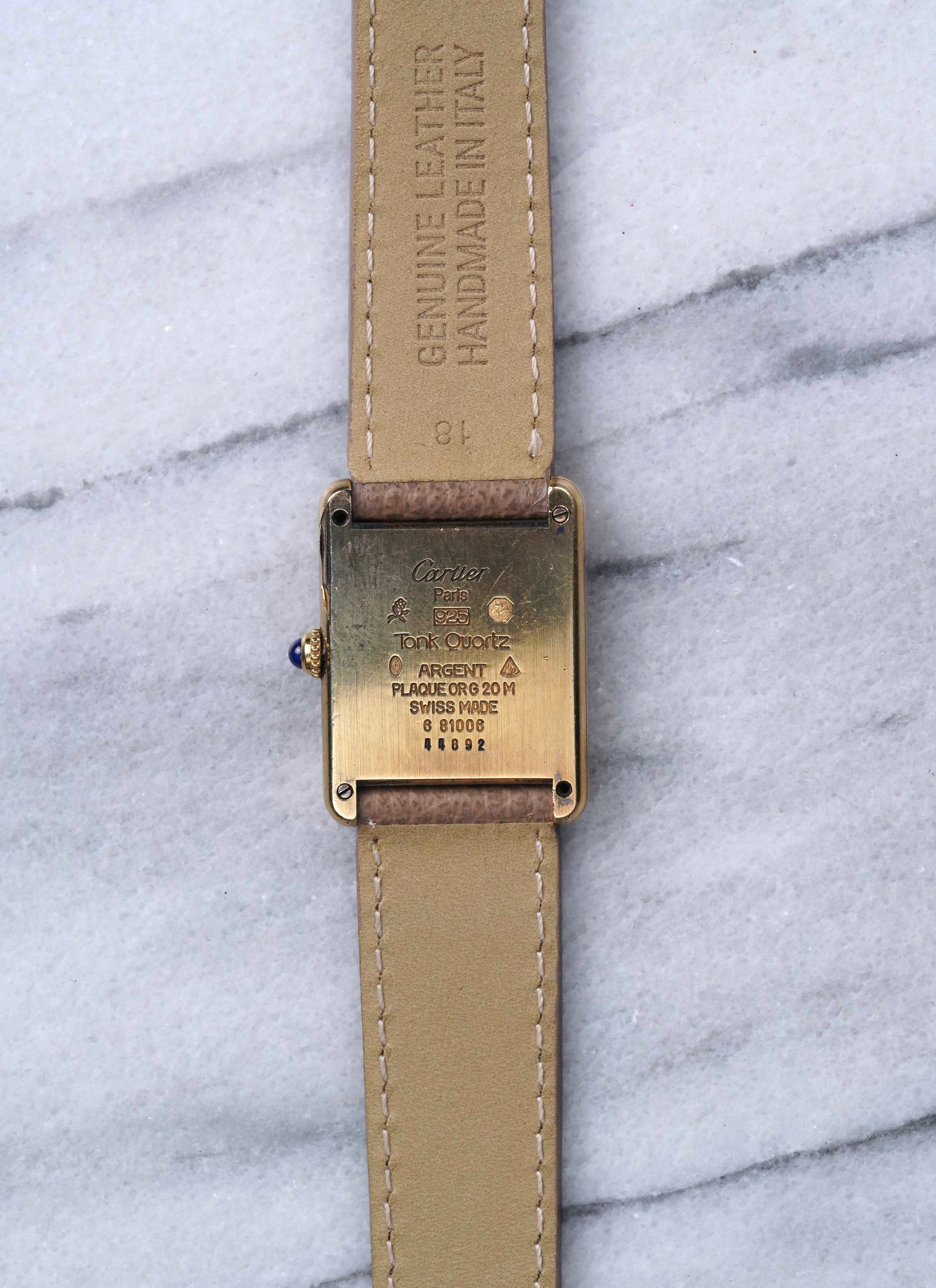 Cartier Tank - Lemon Dial.