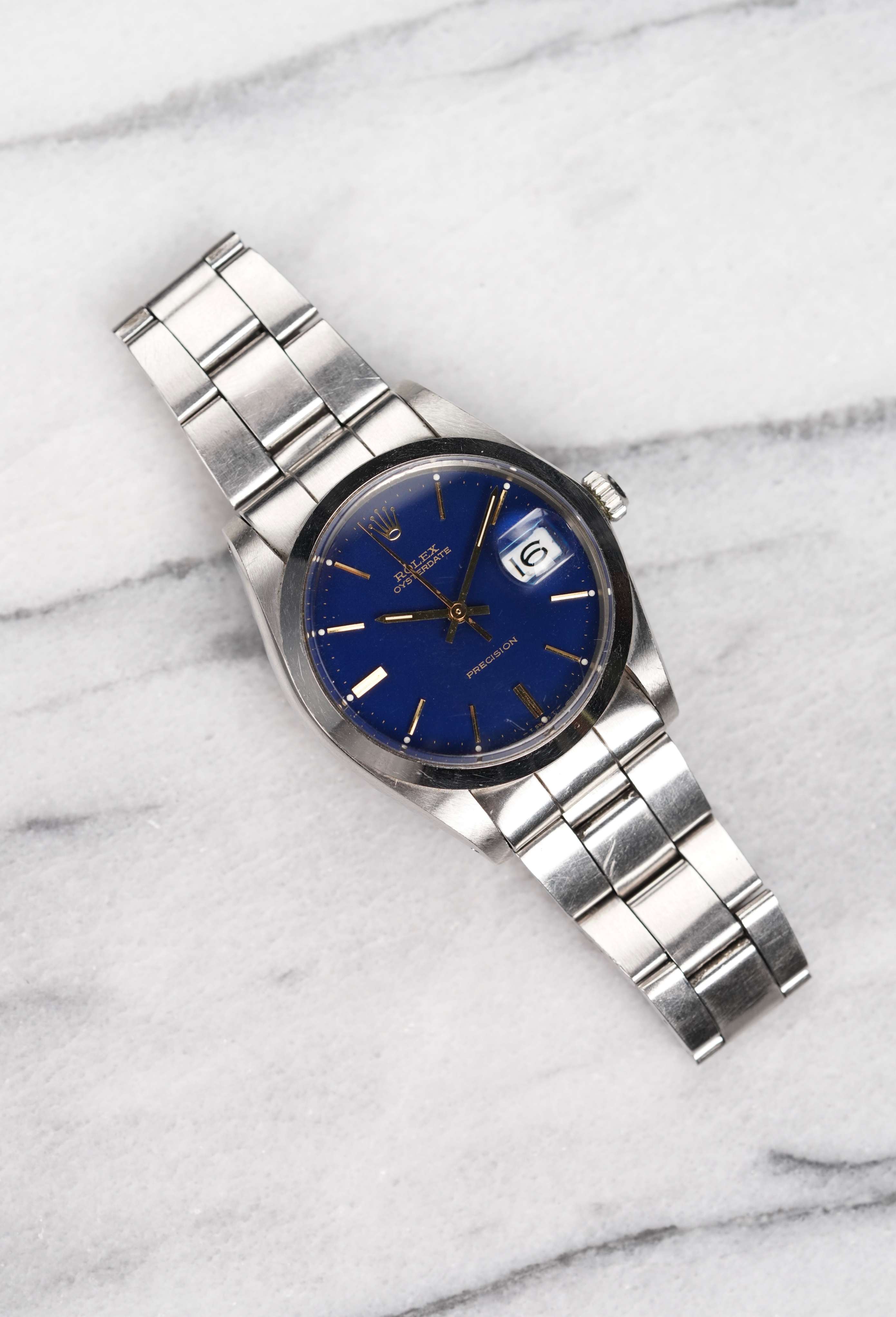 Rolex Precision Oyster Date - Blue Dial
