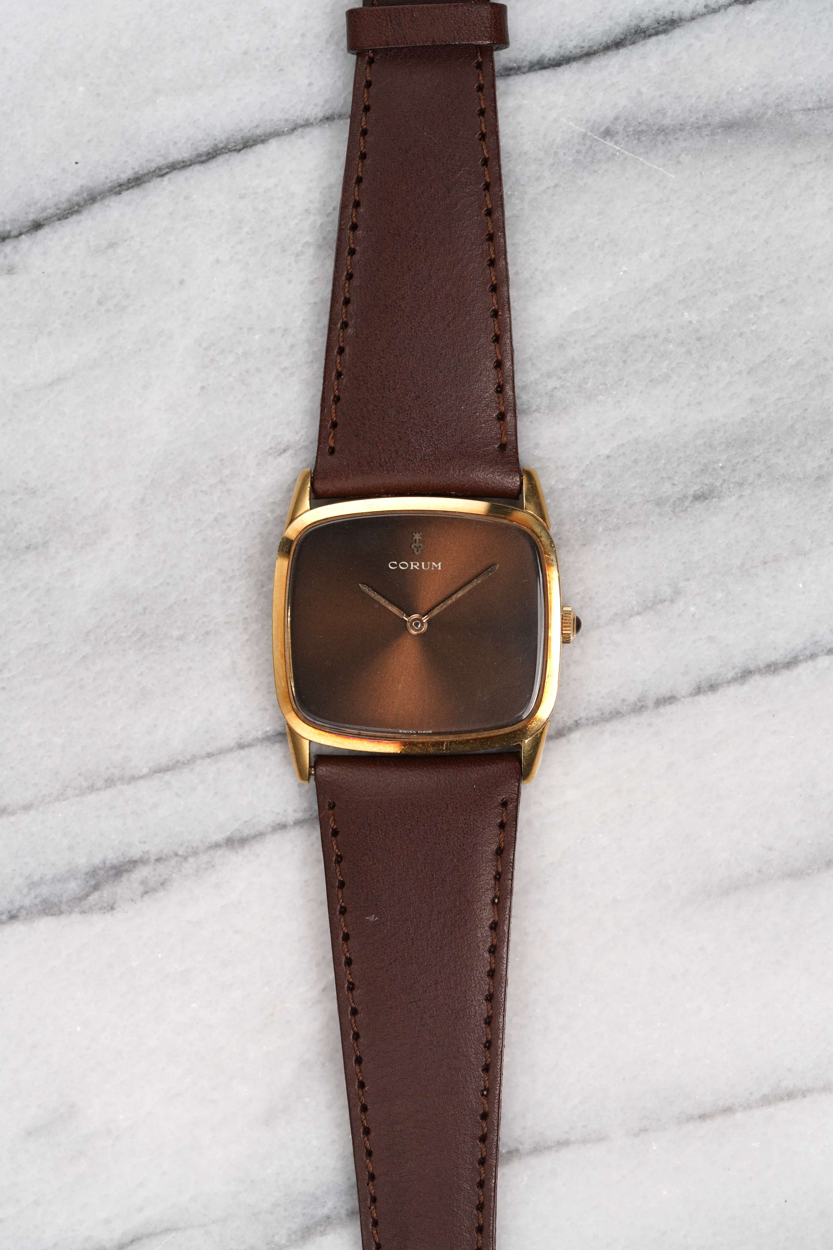 Corum Brown Dial - 18K Yellow Gold