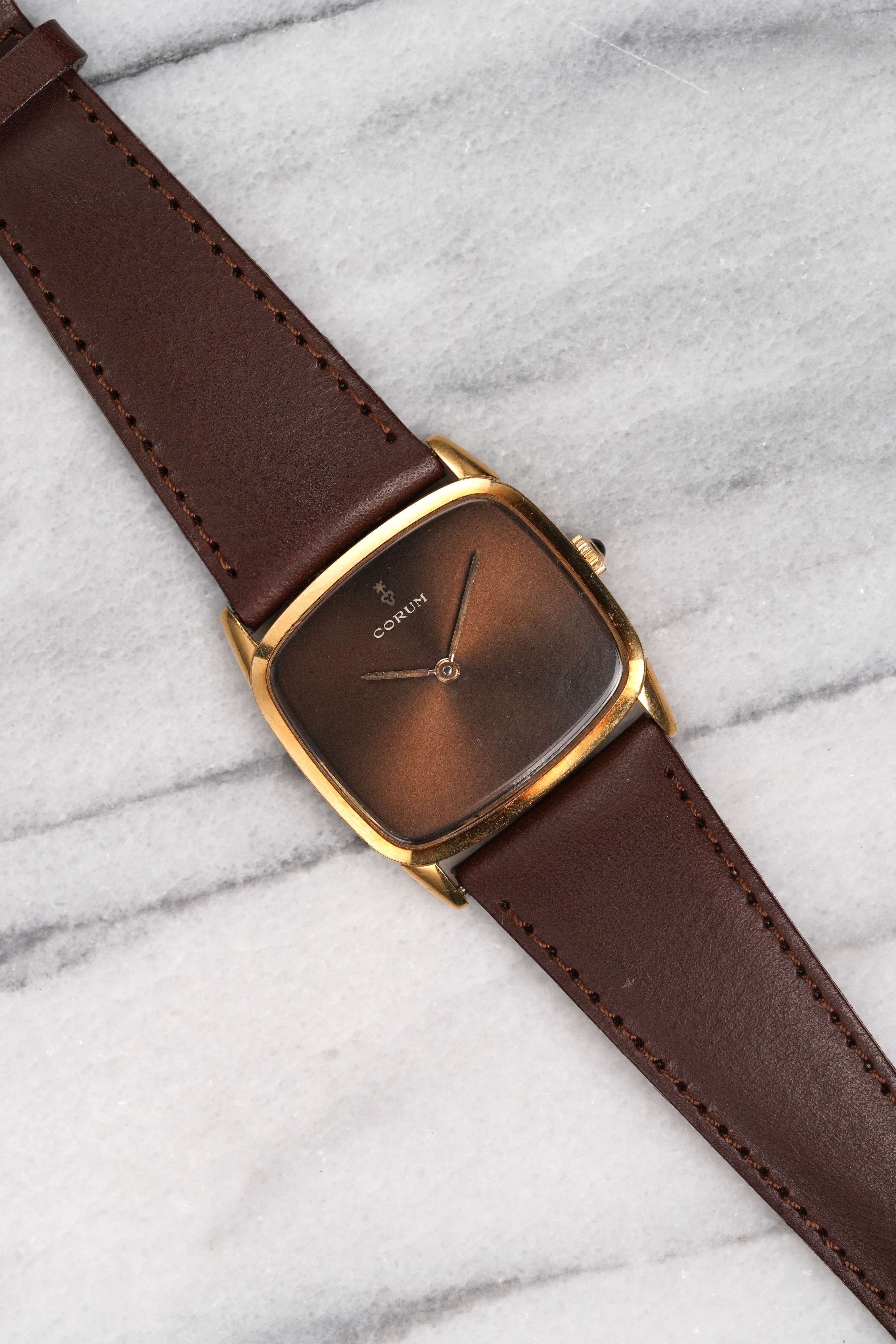 Corum Brown Dial - 18K Yellow Gold