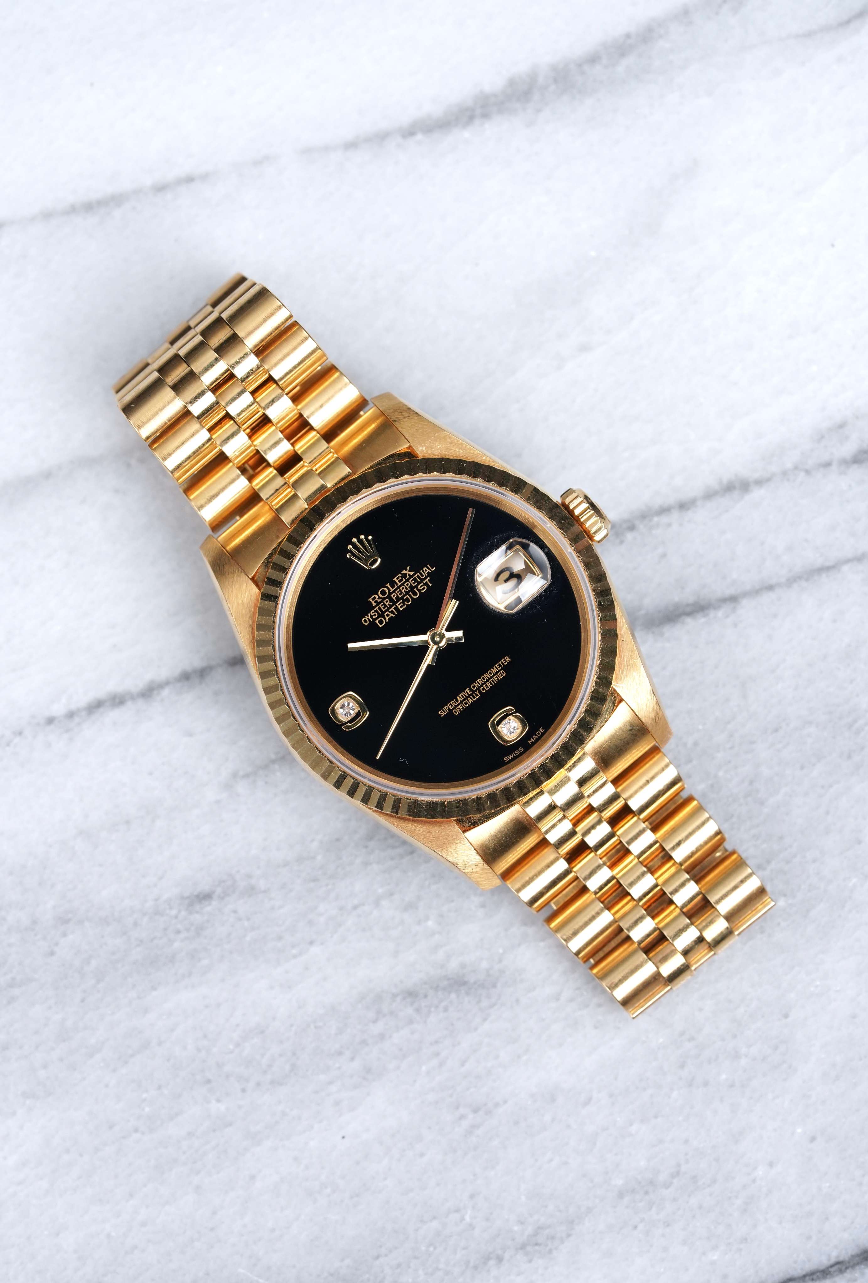 Rolex Datejust 16238 - Onyx Diamond Dial