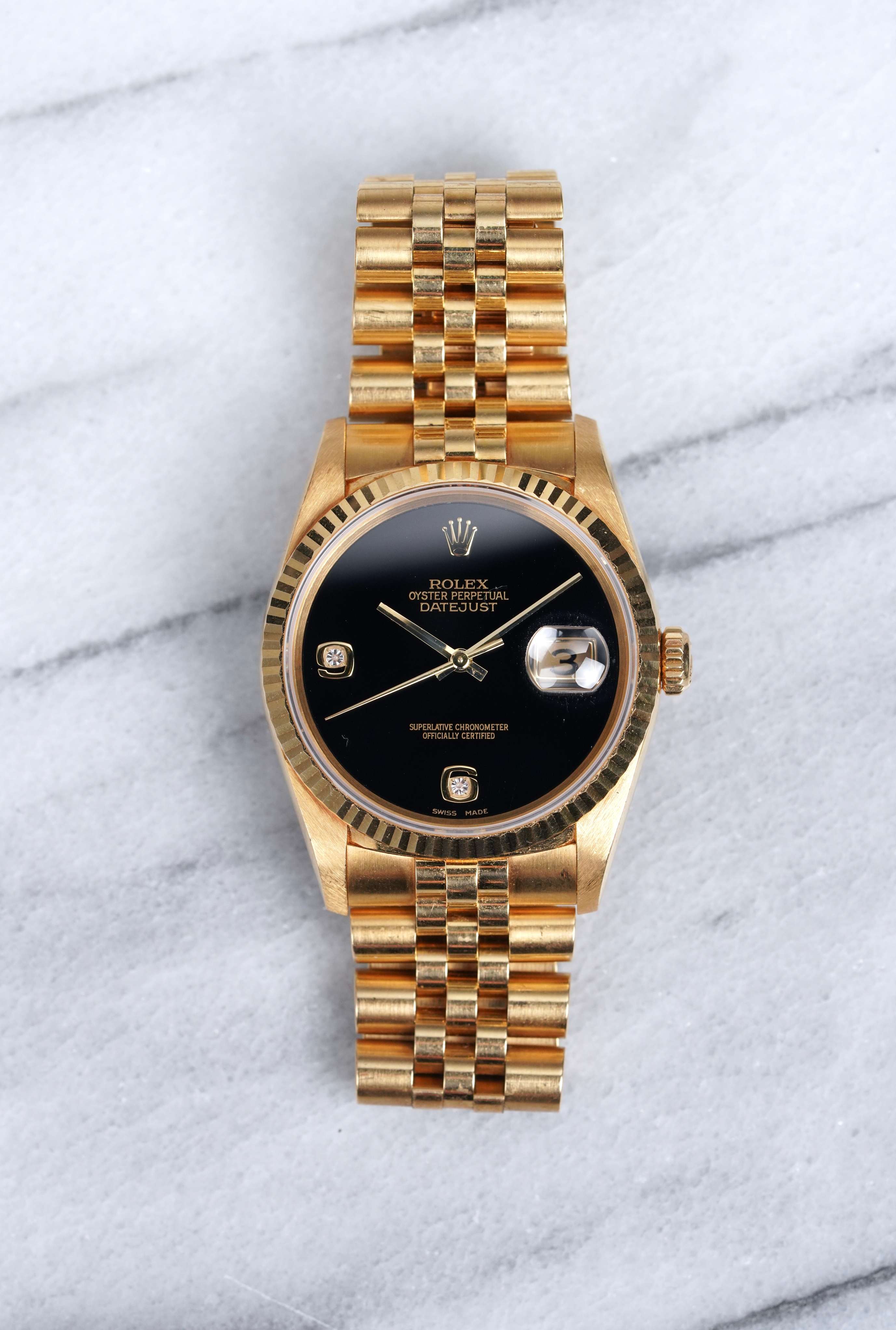 Rolex Datejust 16238 - Onyx Diamond Dial