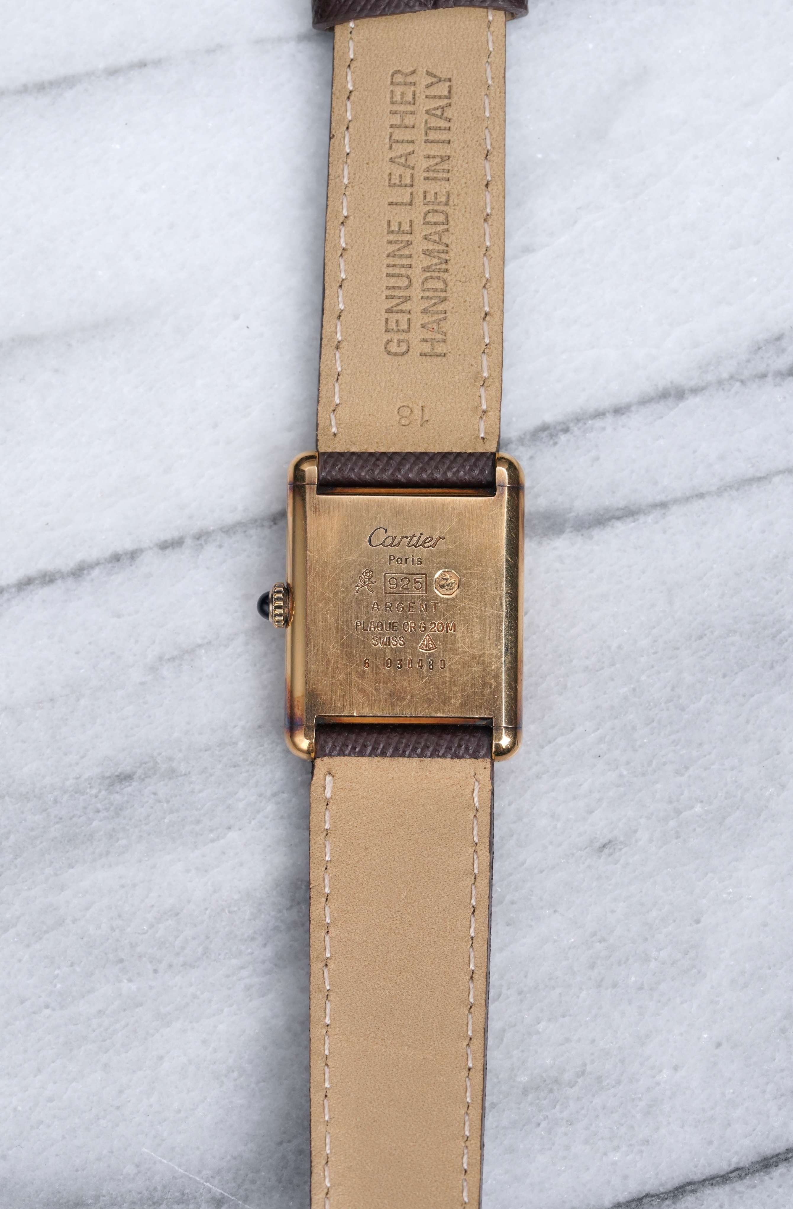 Cartier Tank - Red Dial.