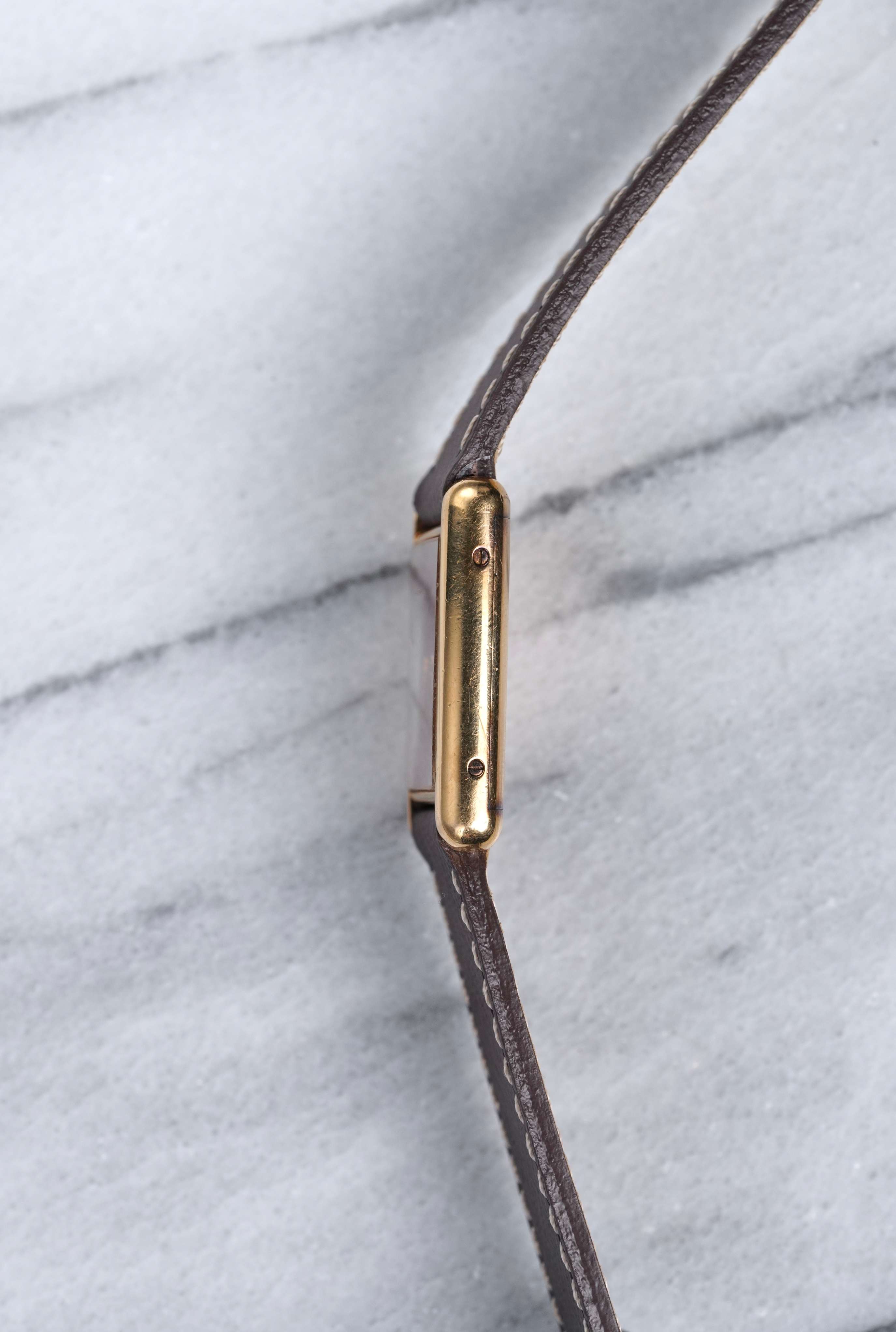 Cartier Tank - Red Dial.