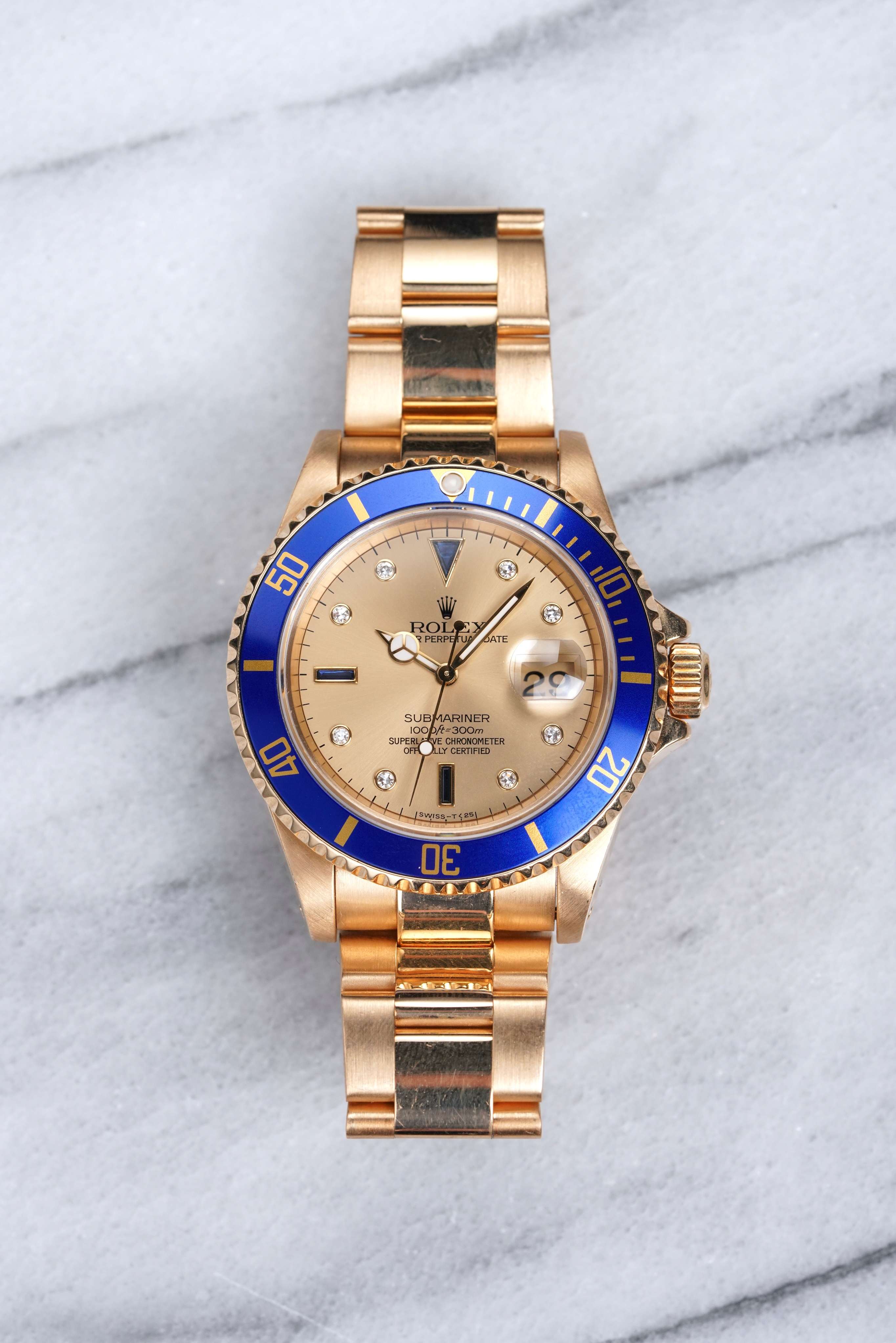 Rolex Submariner 16618 - Serti Dial.