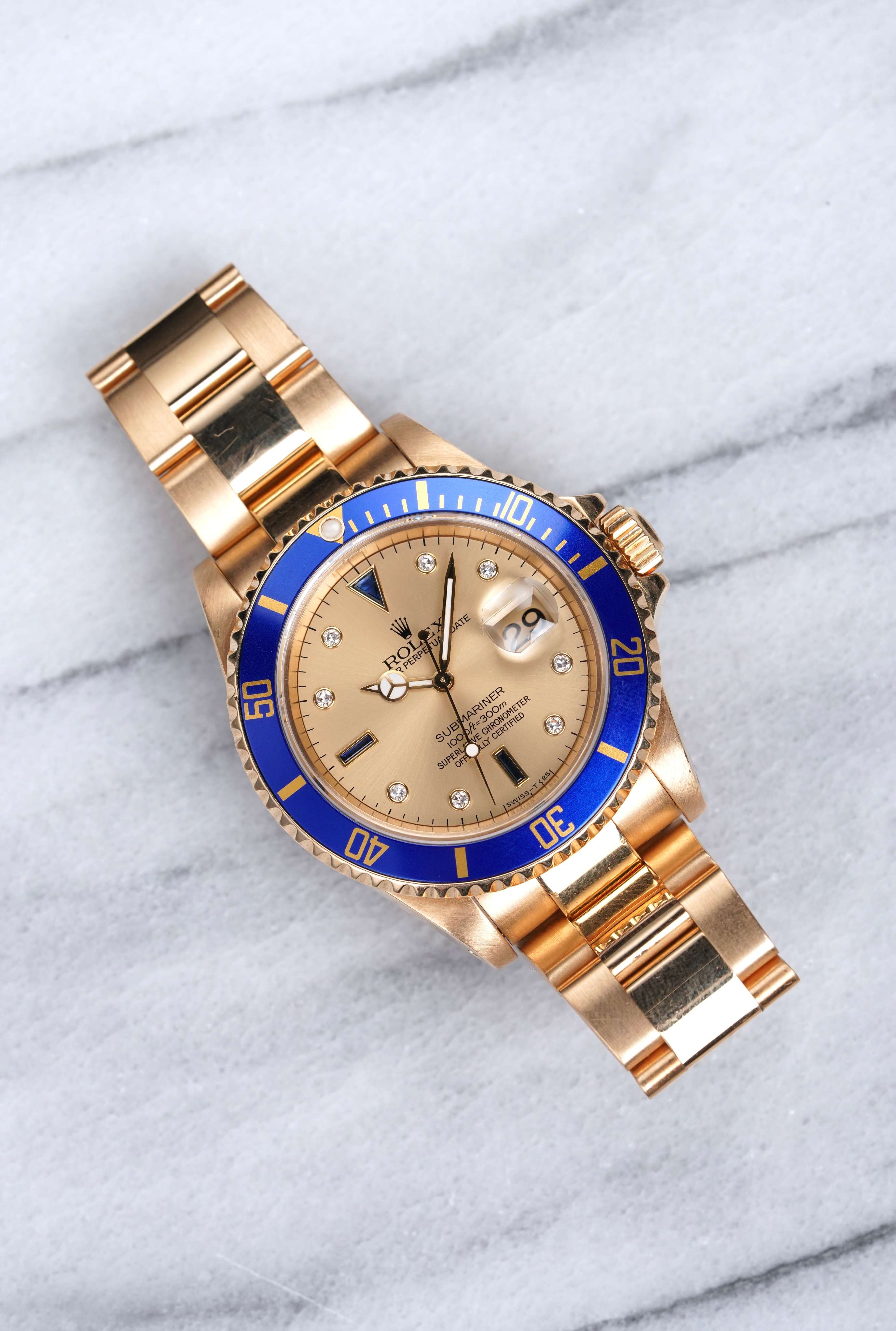 Rolex Submariner 16618 - Serti Dial.