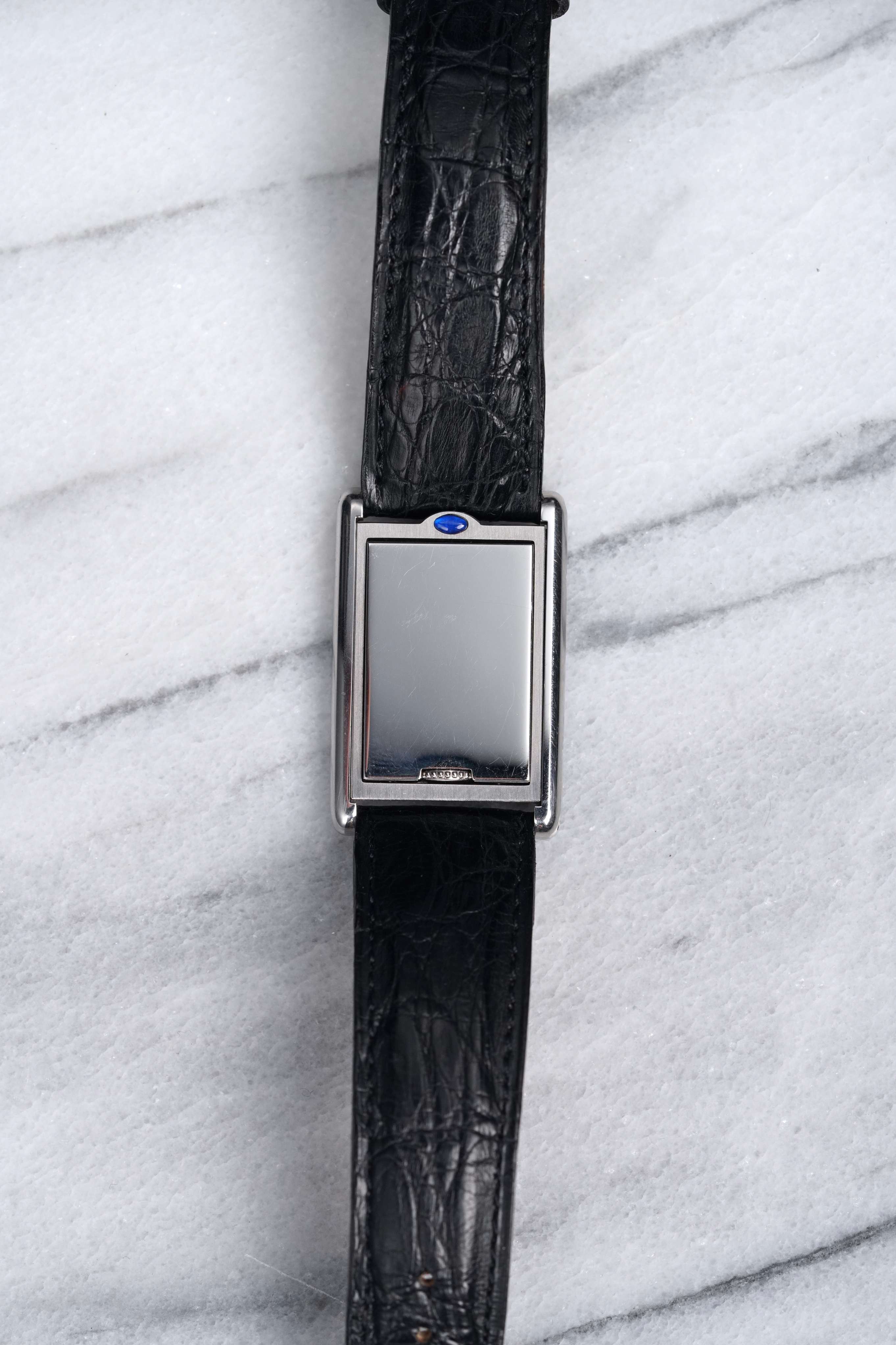 Cartier Tank Basculante - Grey Arabic Dial.