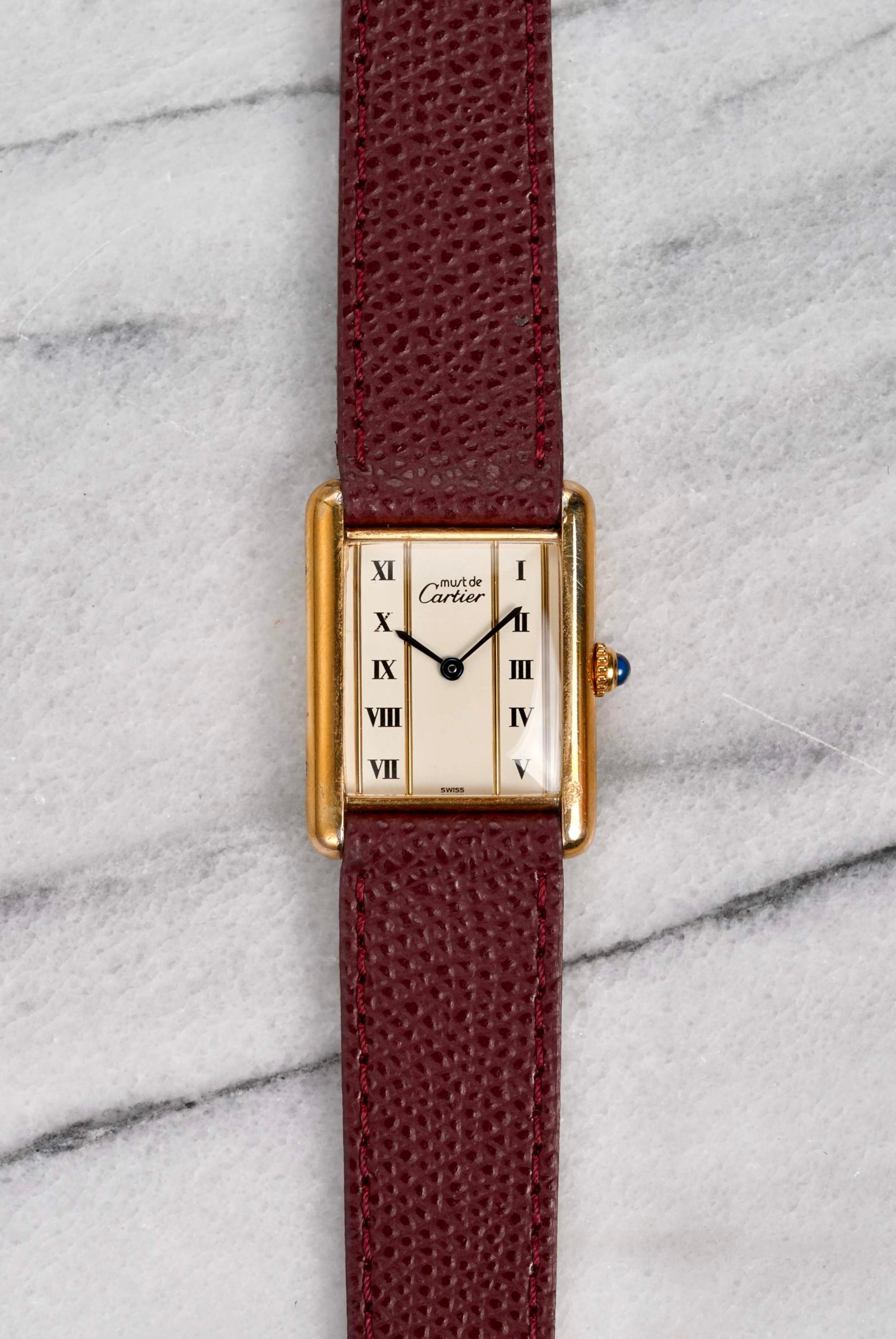 Cartier Tank - Cream Roman Dial.