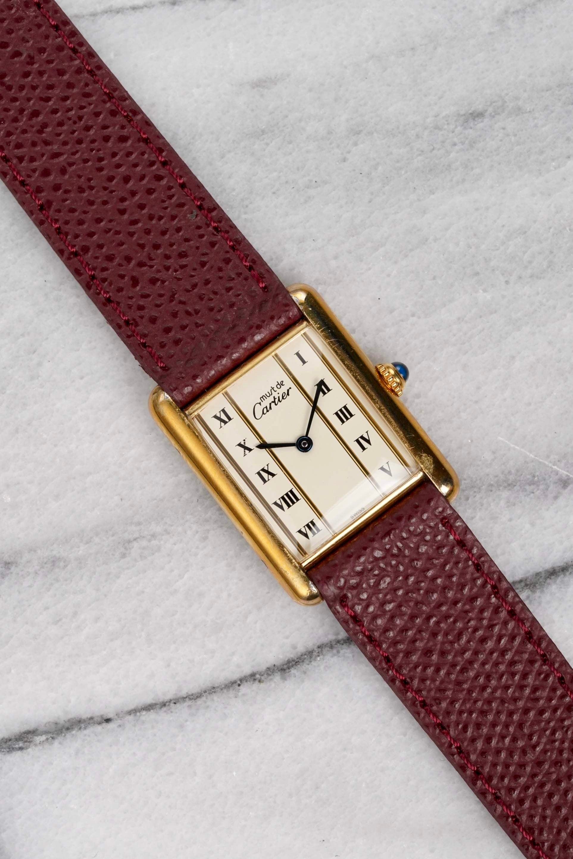 Cartier Tank - Cream Roman Dial.