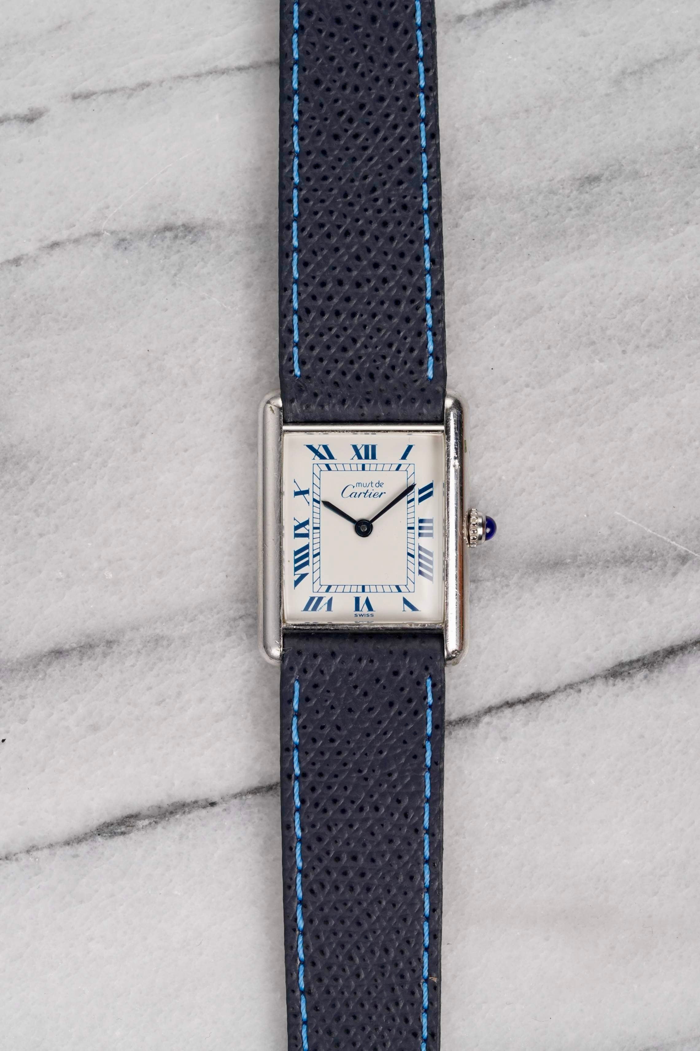 Cartier Tank - Blue Roman Dial