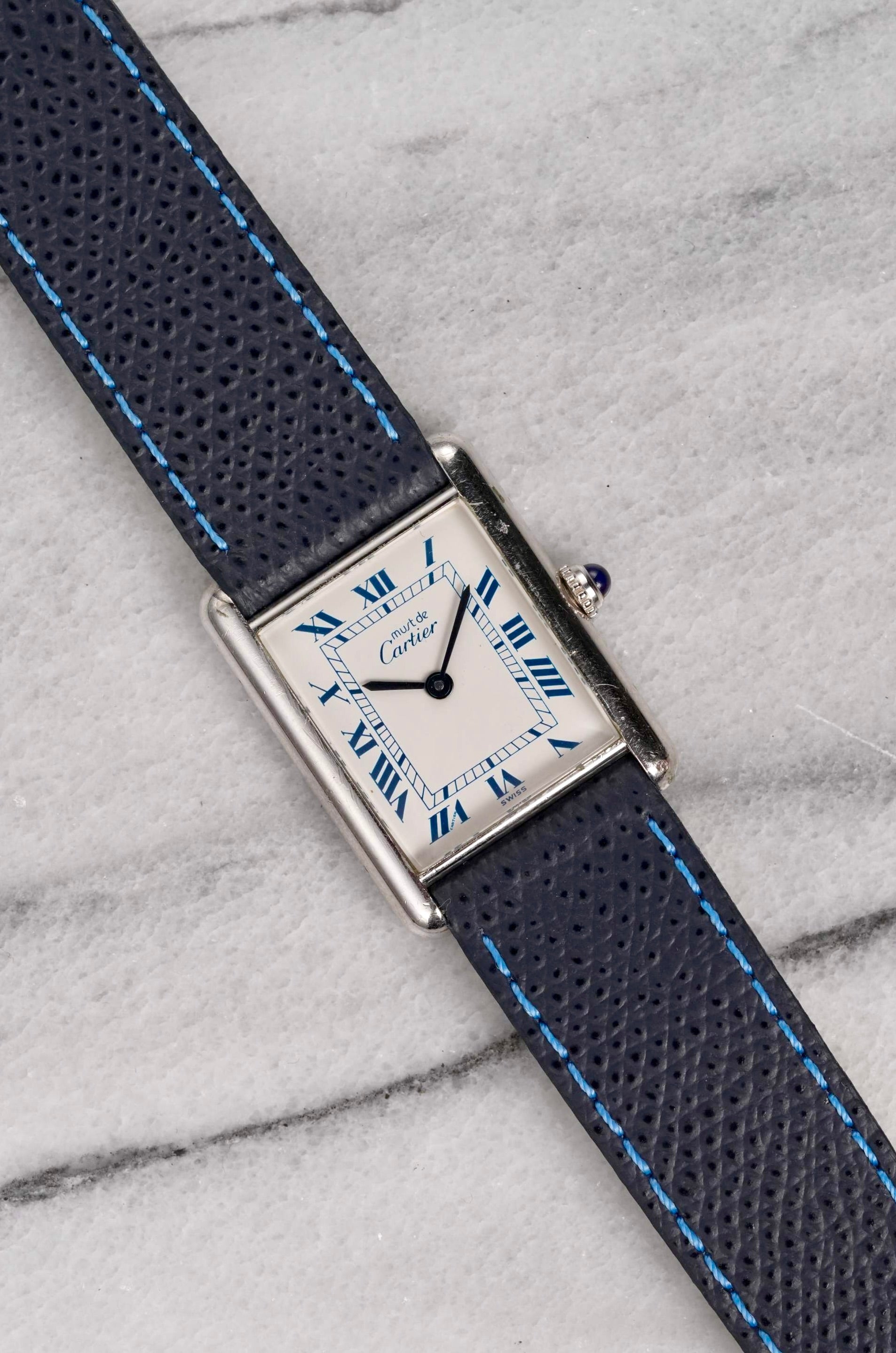 Cartier Tank - Blue Roman Dial