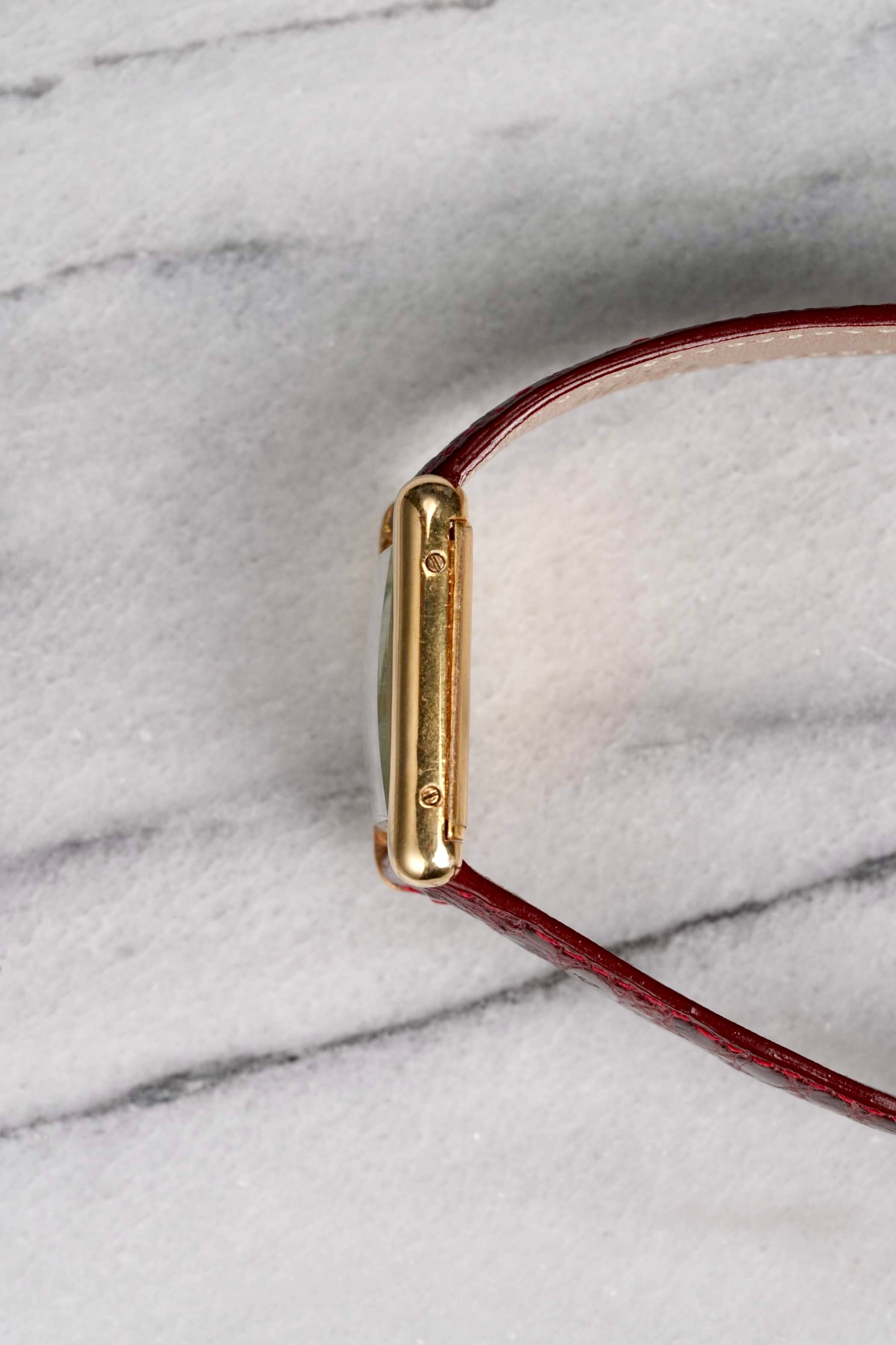 Cartier Tank - Red Dial.