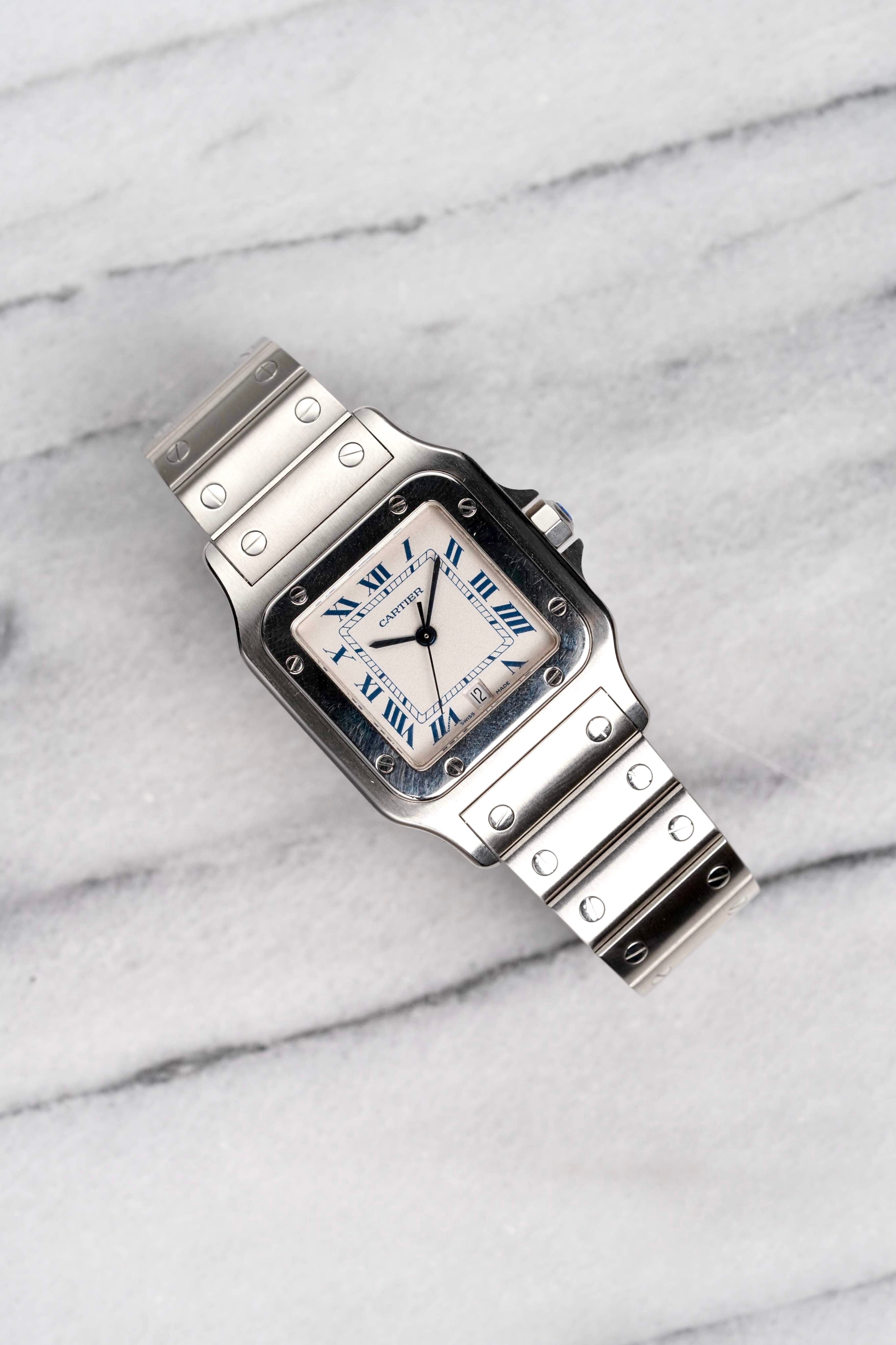 Cartier Santos 1564 - Blue Roman Dial