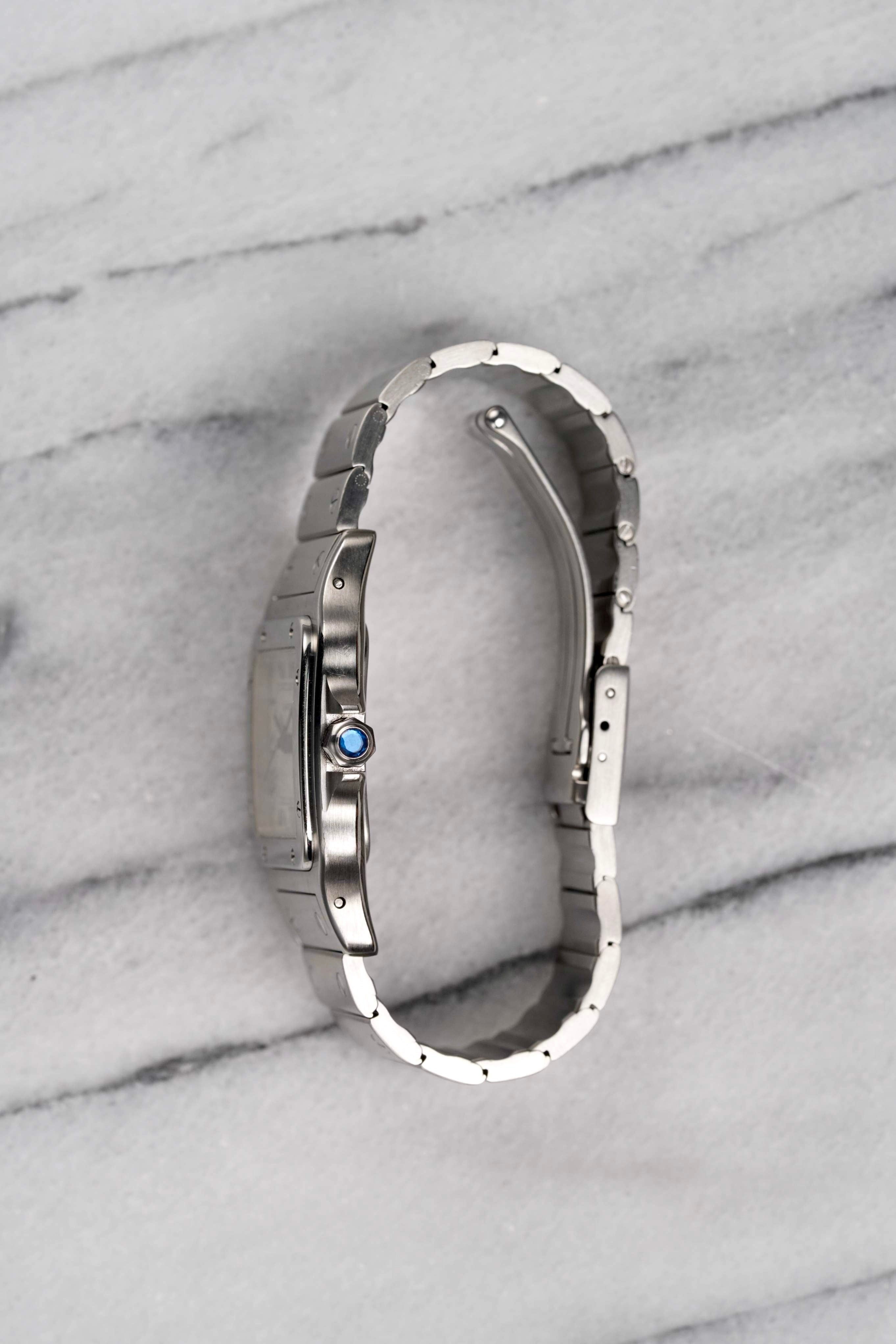 Cartier Santos 1564 - Blue Roman Dial