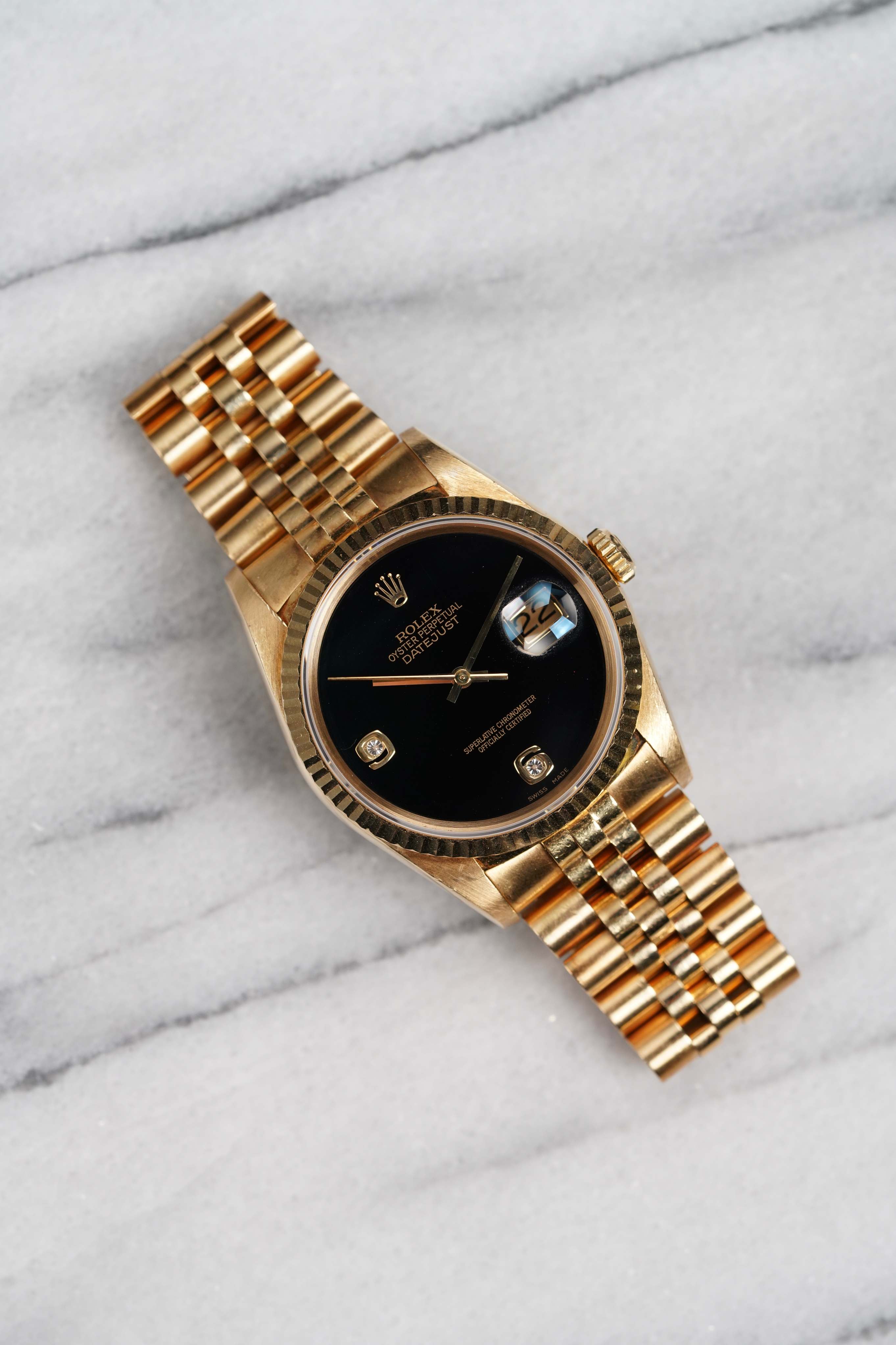 Rolex Datejust 16238 - Onyx Diamond Dial