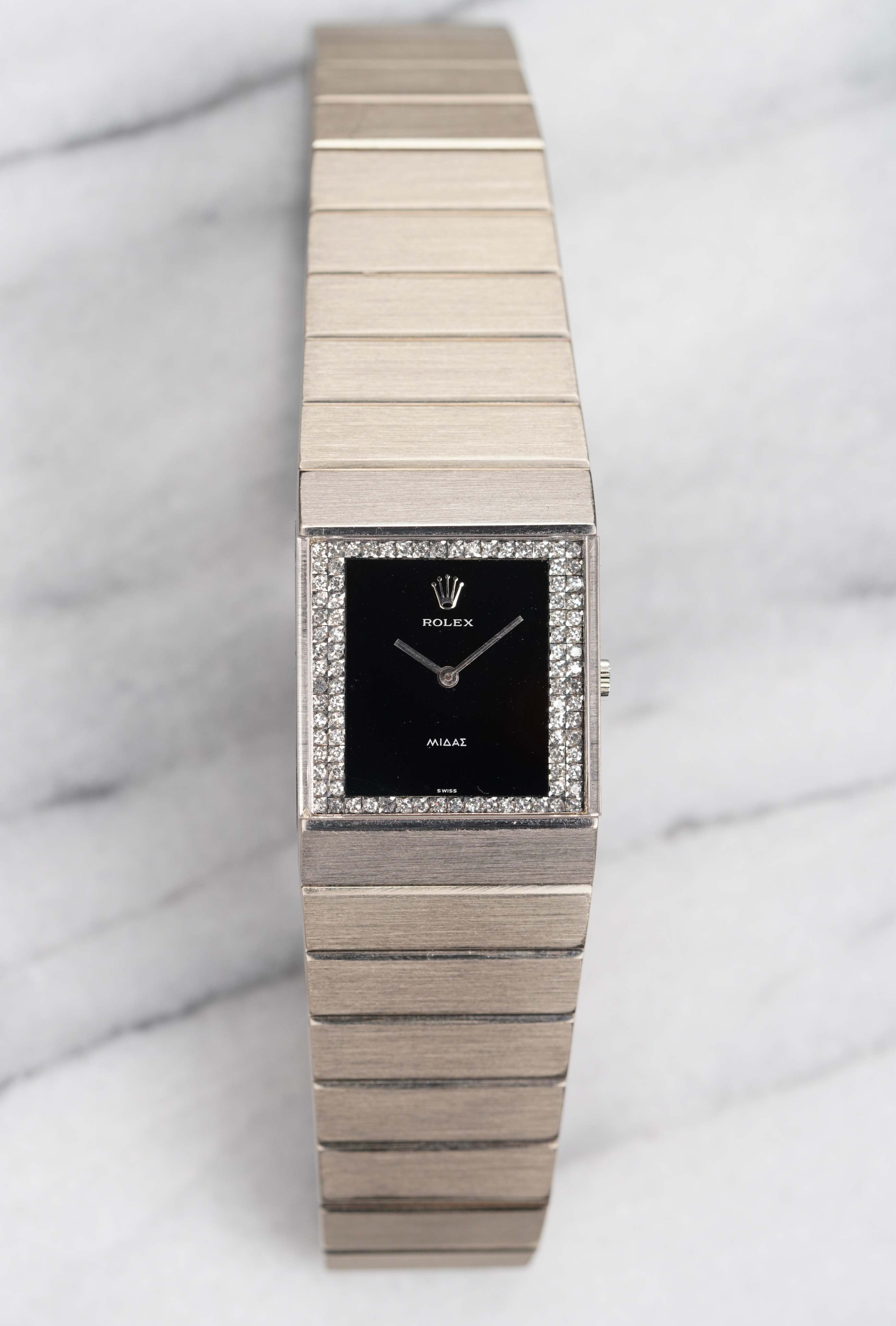 Rolex King Midas - Onyx & Diamond Dial