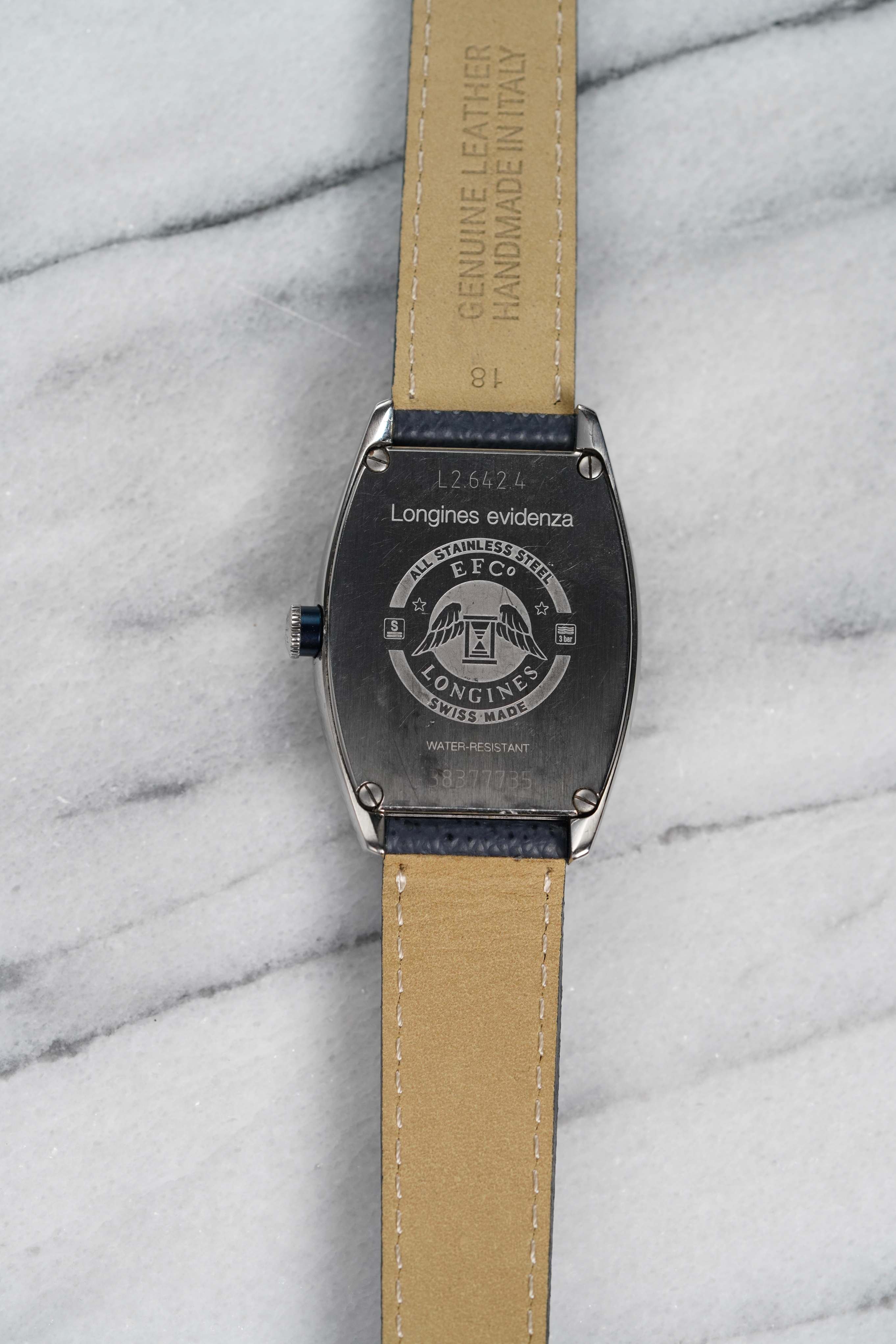 Longines Evidenza - Tonneau Guilloche Dial