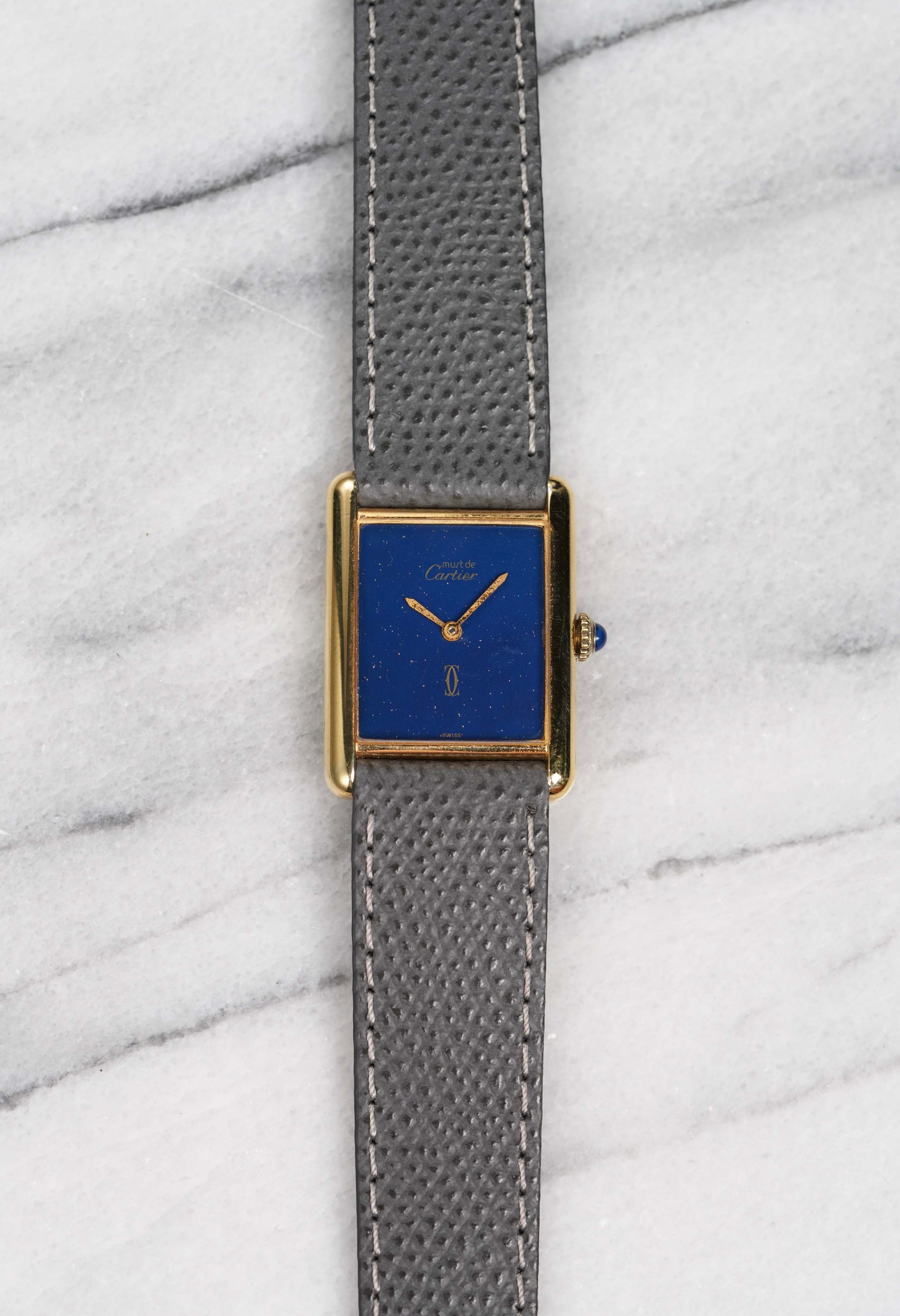 Cartier Tank - Blue Dial
