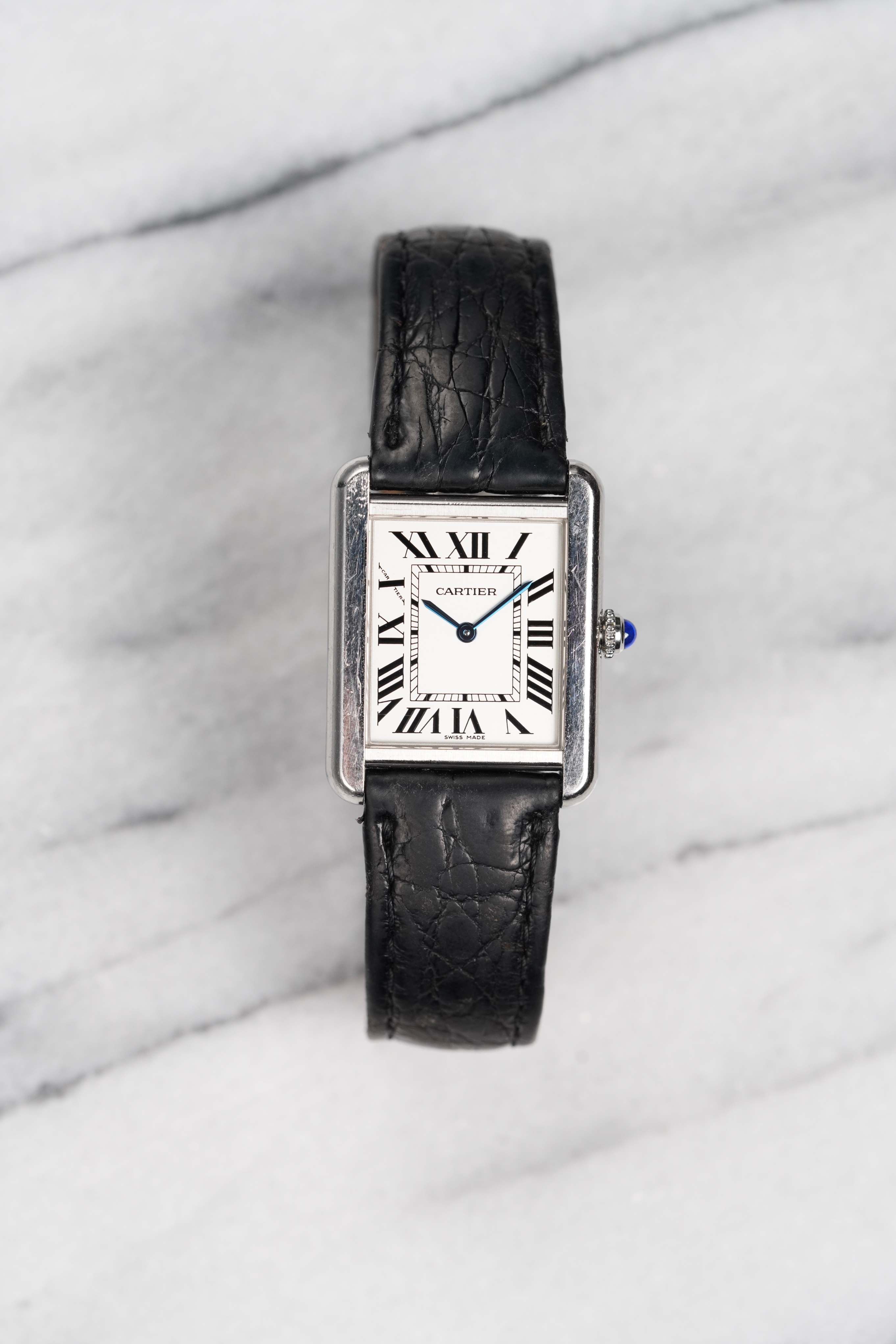 Cartier Tank Solo - White Roman Dial