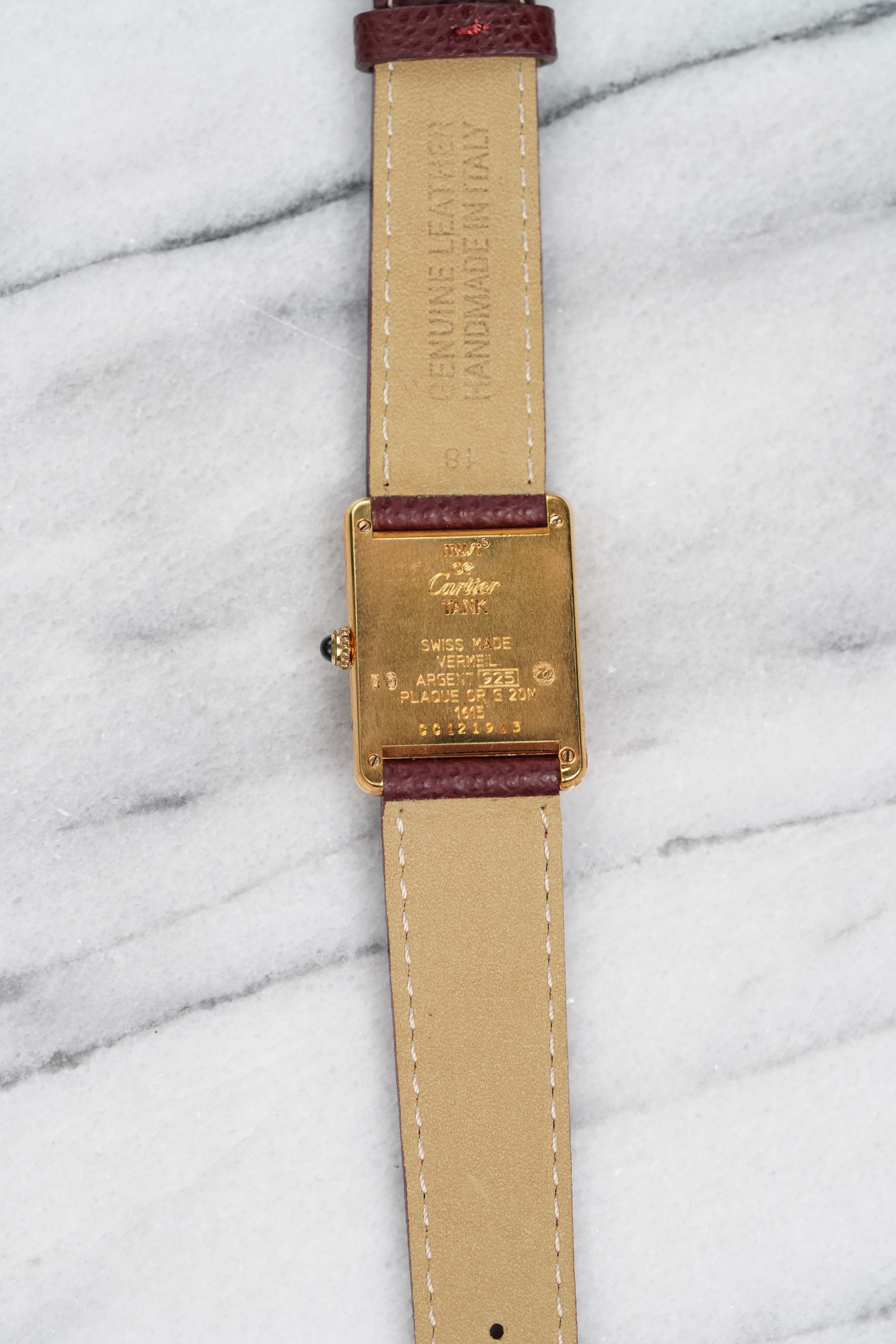 Cartier Tank - Monogram Dial