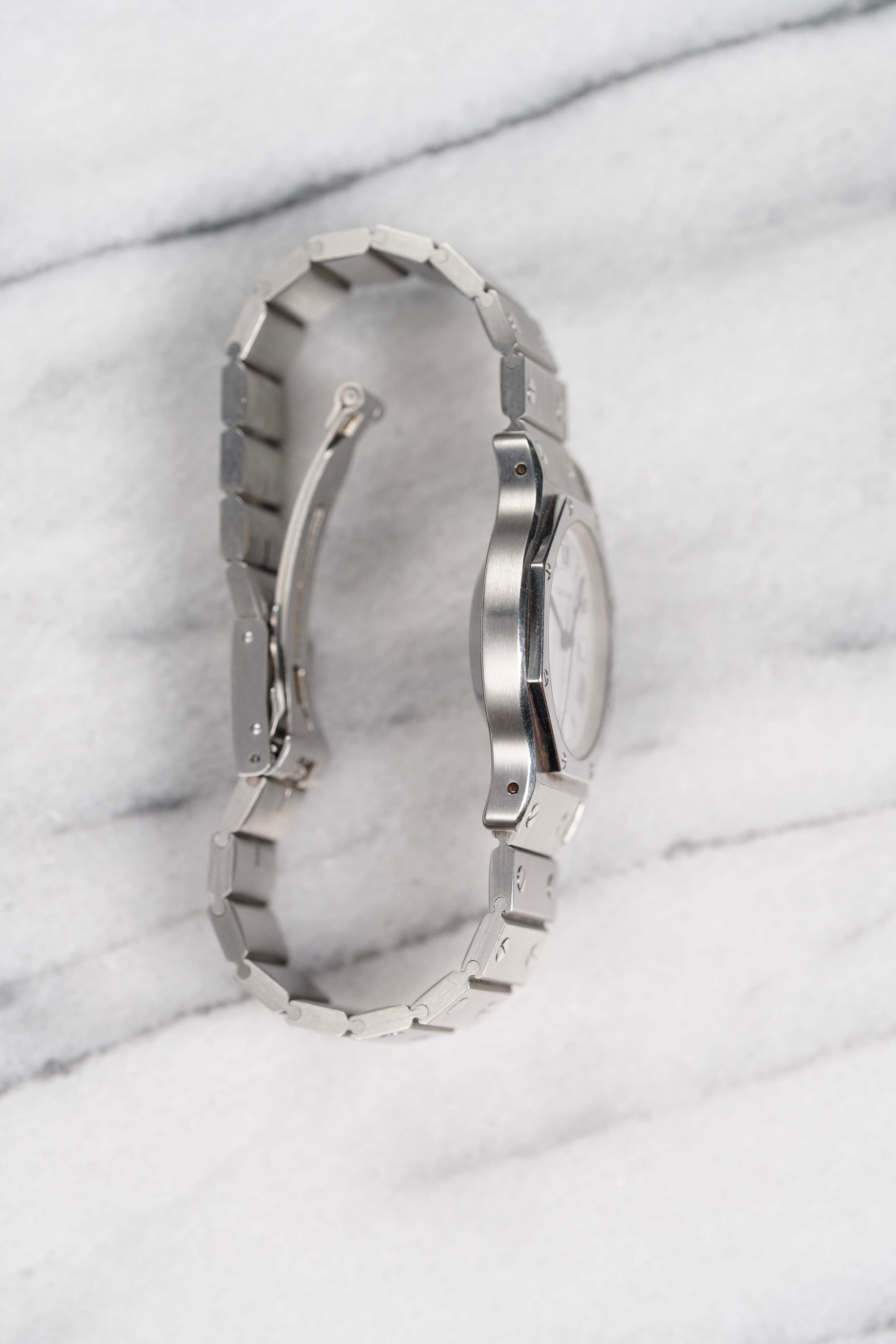Cartier Octagon - White Roman Dial