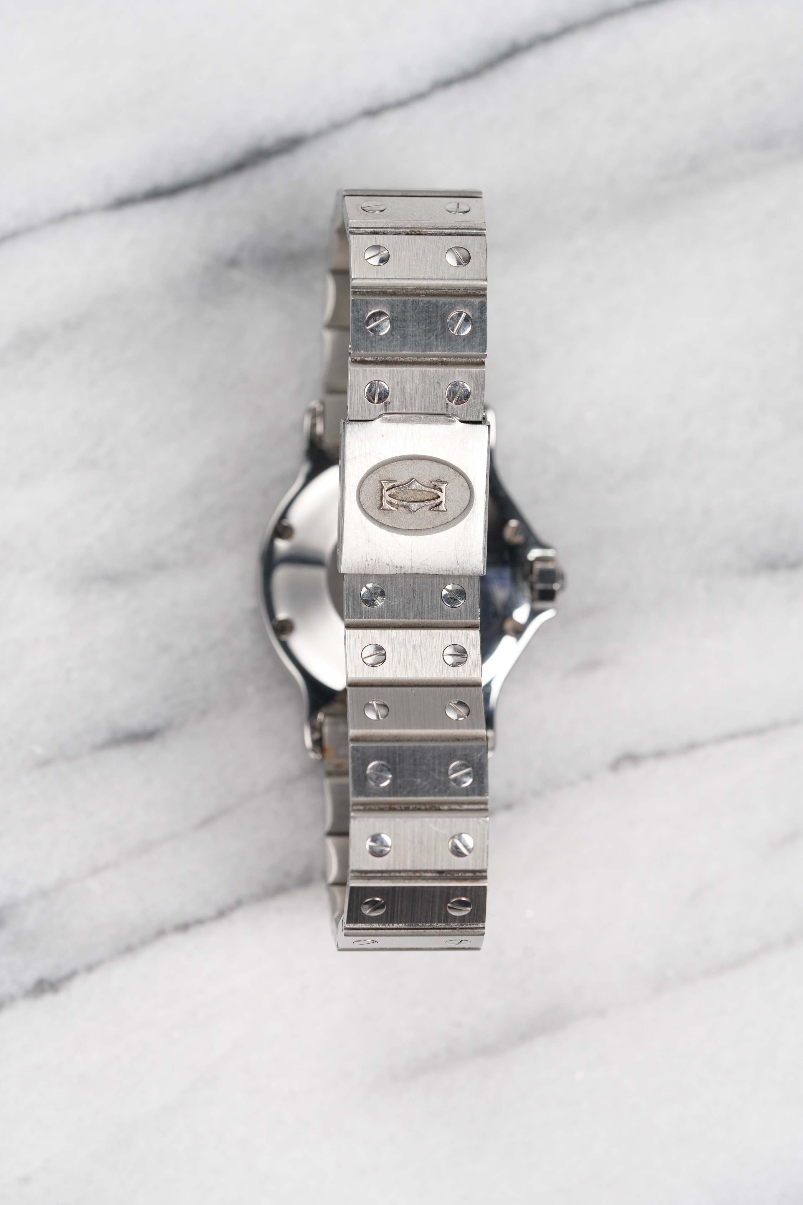 Cartier Octagon - White Roman Dial