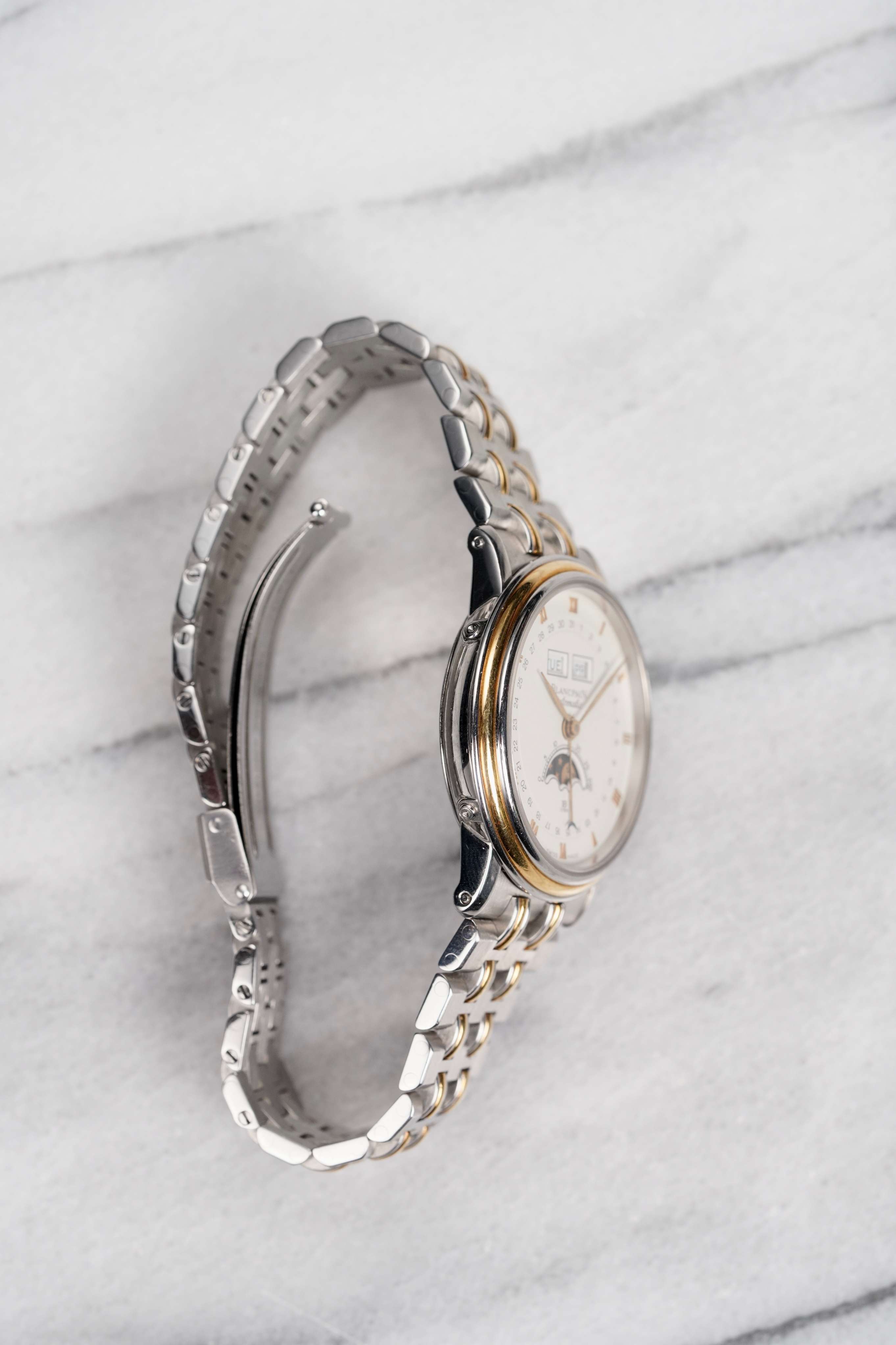 Blancpain Two Tone - Triple Calendar Moonphase.