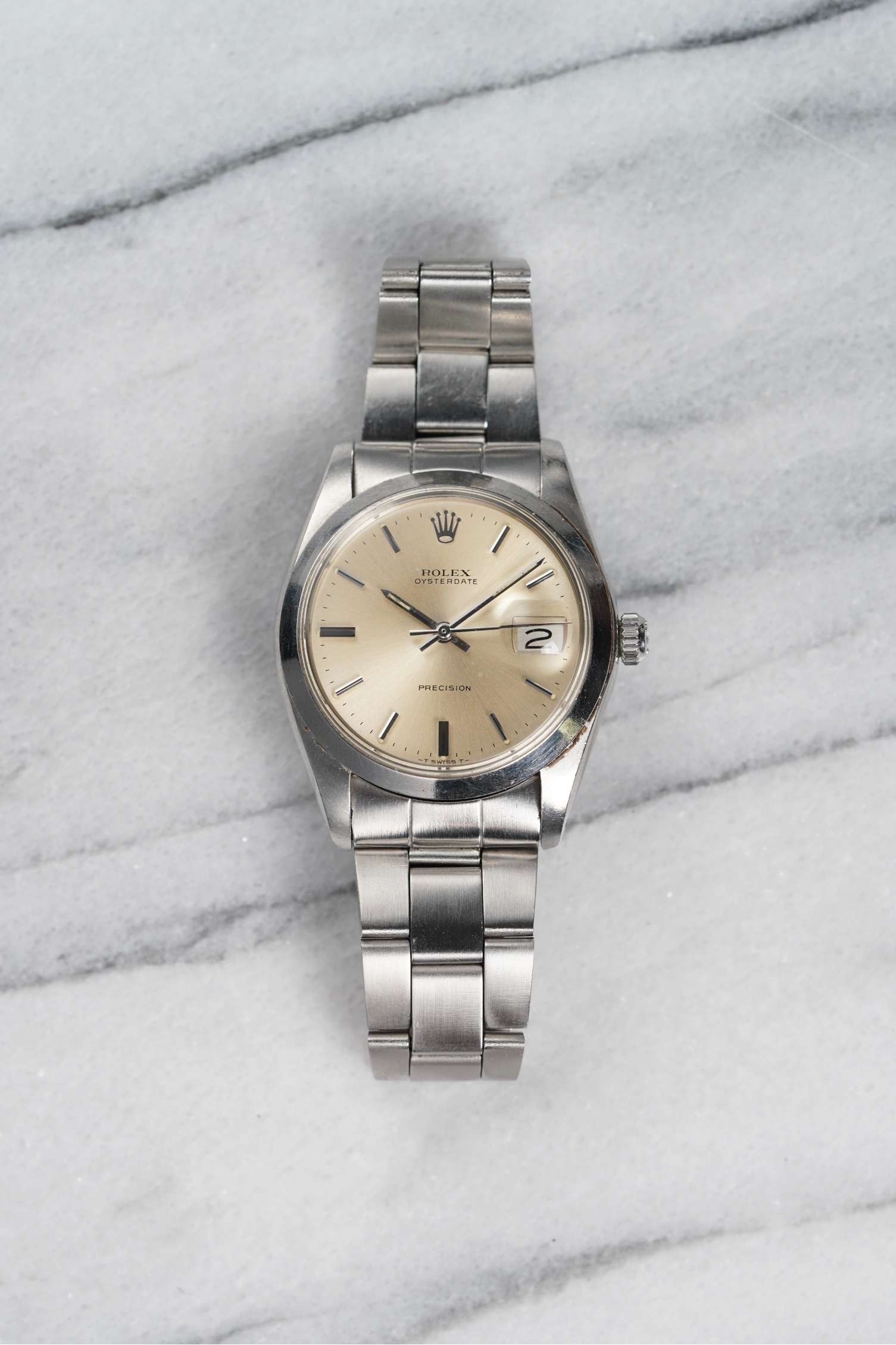 Rolex Precision Oysterdate 6694 - Silver Cream Dial