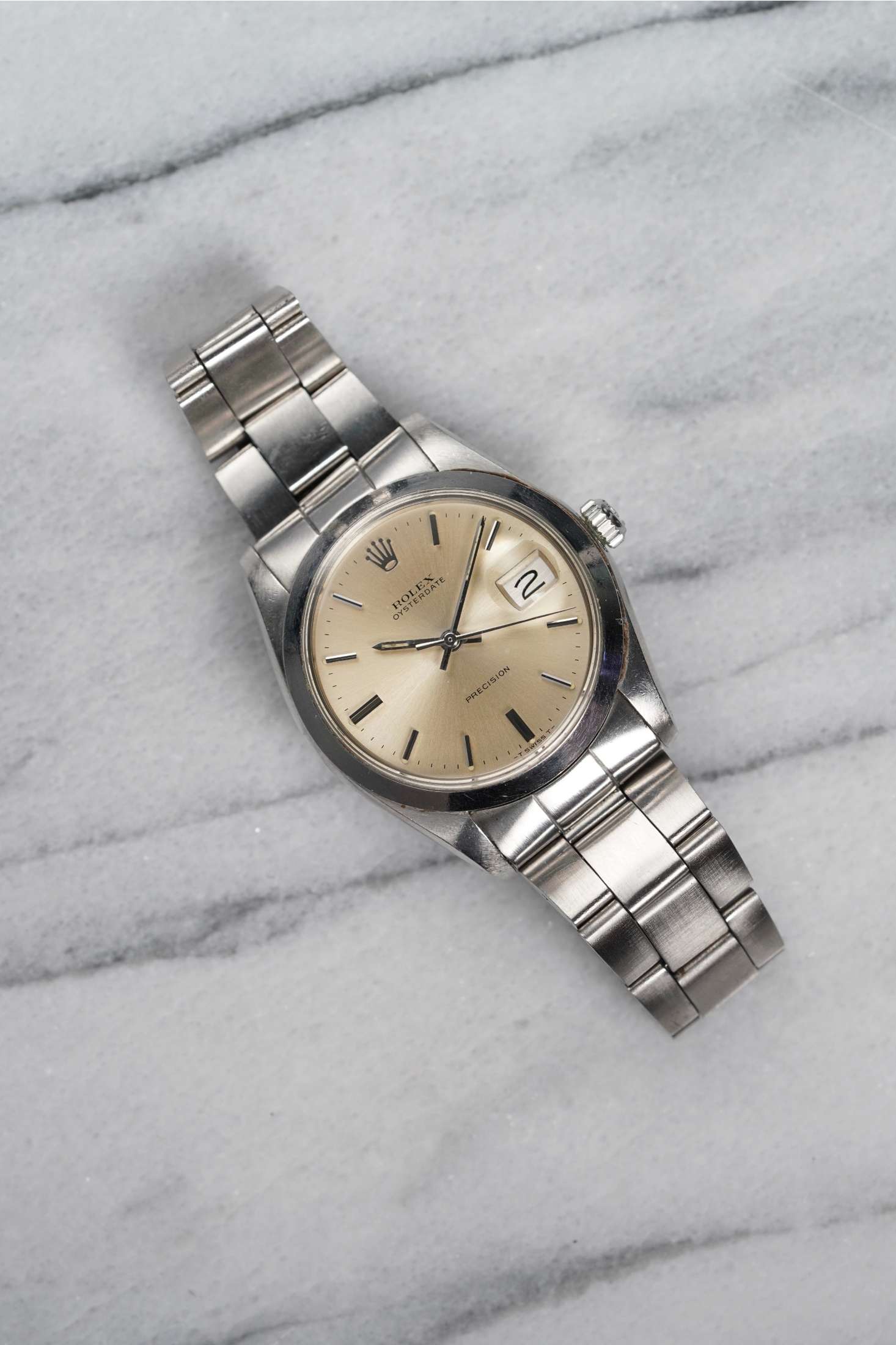 Rolex Precision Oysterdate 6694 - Silver Cream Dial
