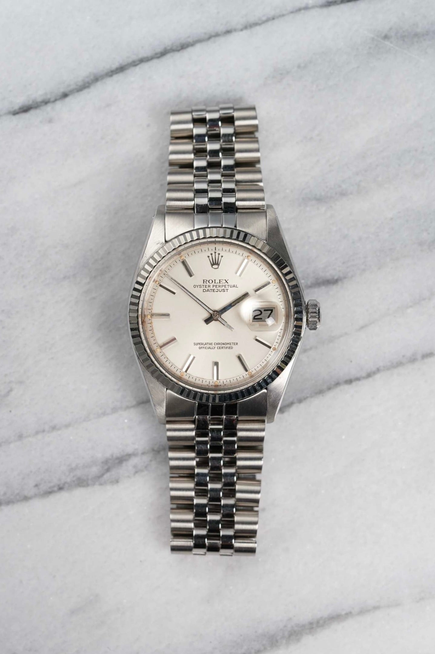 Rolex Datejust 1601 - White Dial