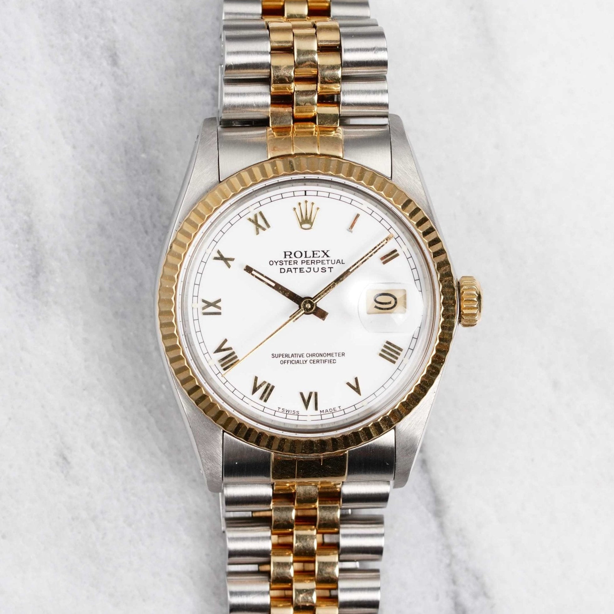 Rolex Datejust 16013 - White Roman numerals