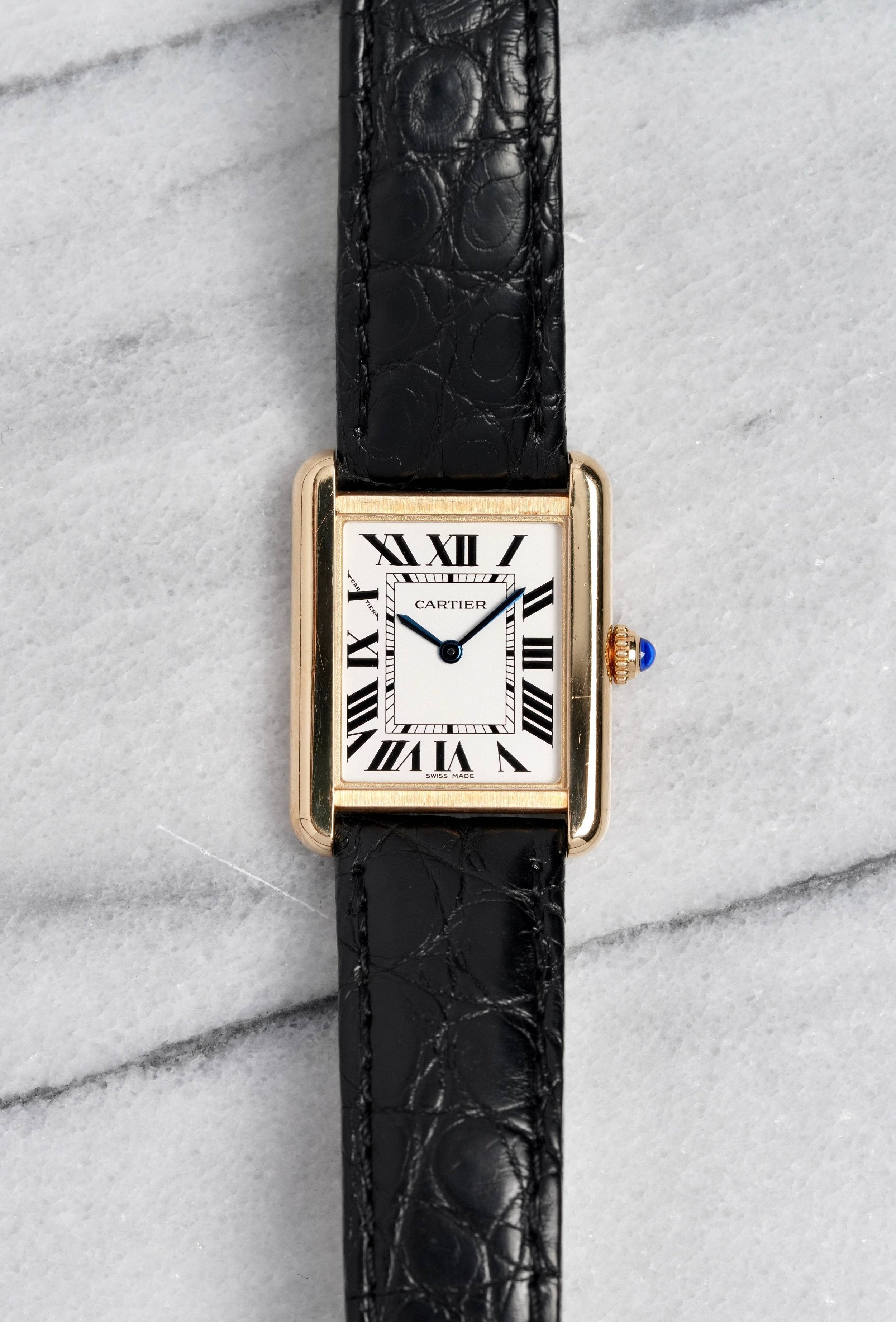 Cartier Tank Solo - 18K Yellow Gold.
