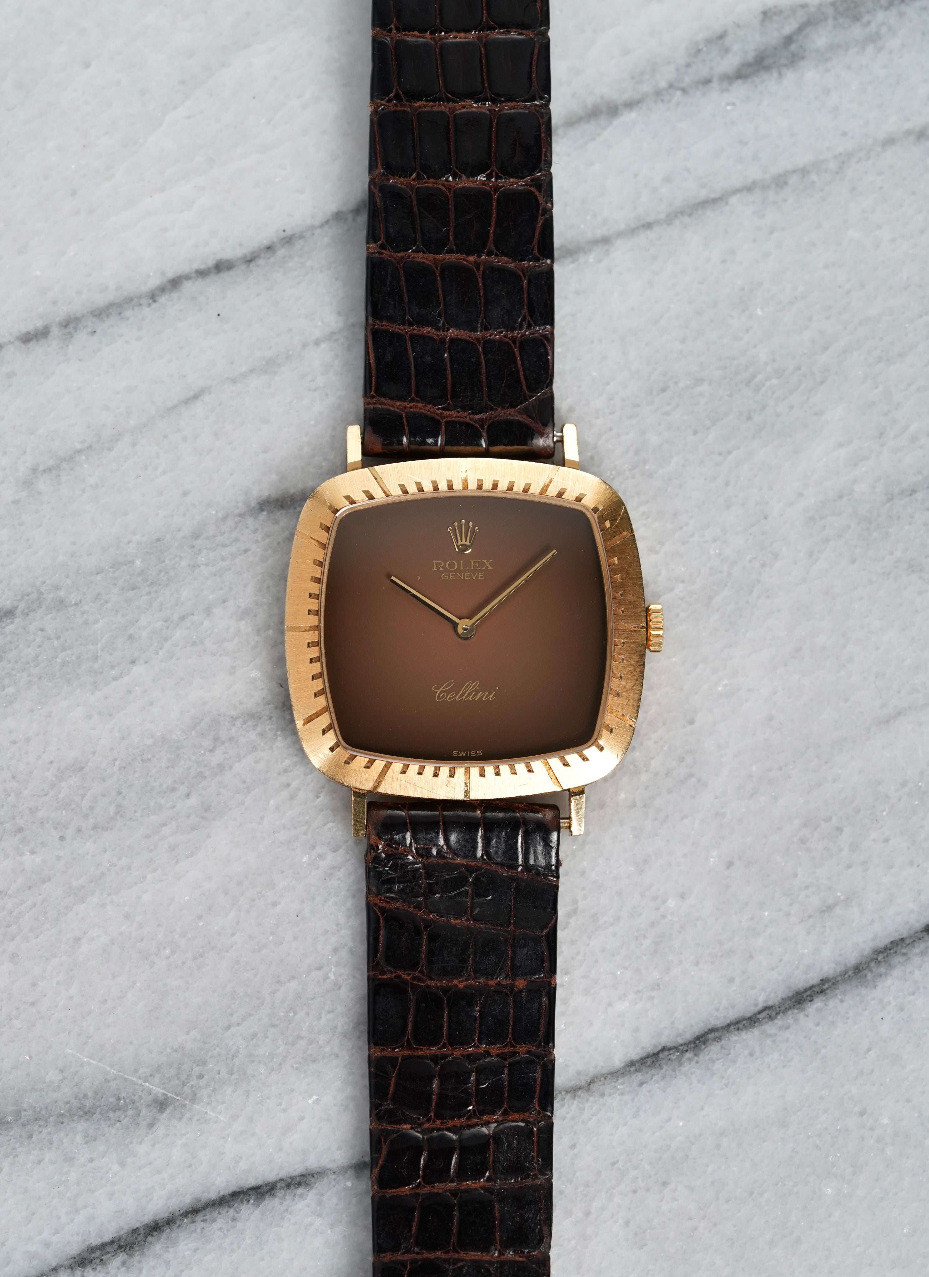Rolex Cellini - Brown Vignette