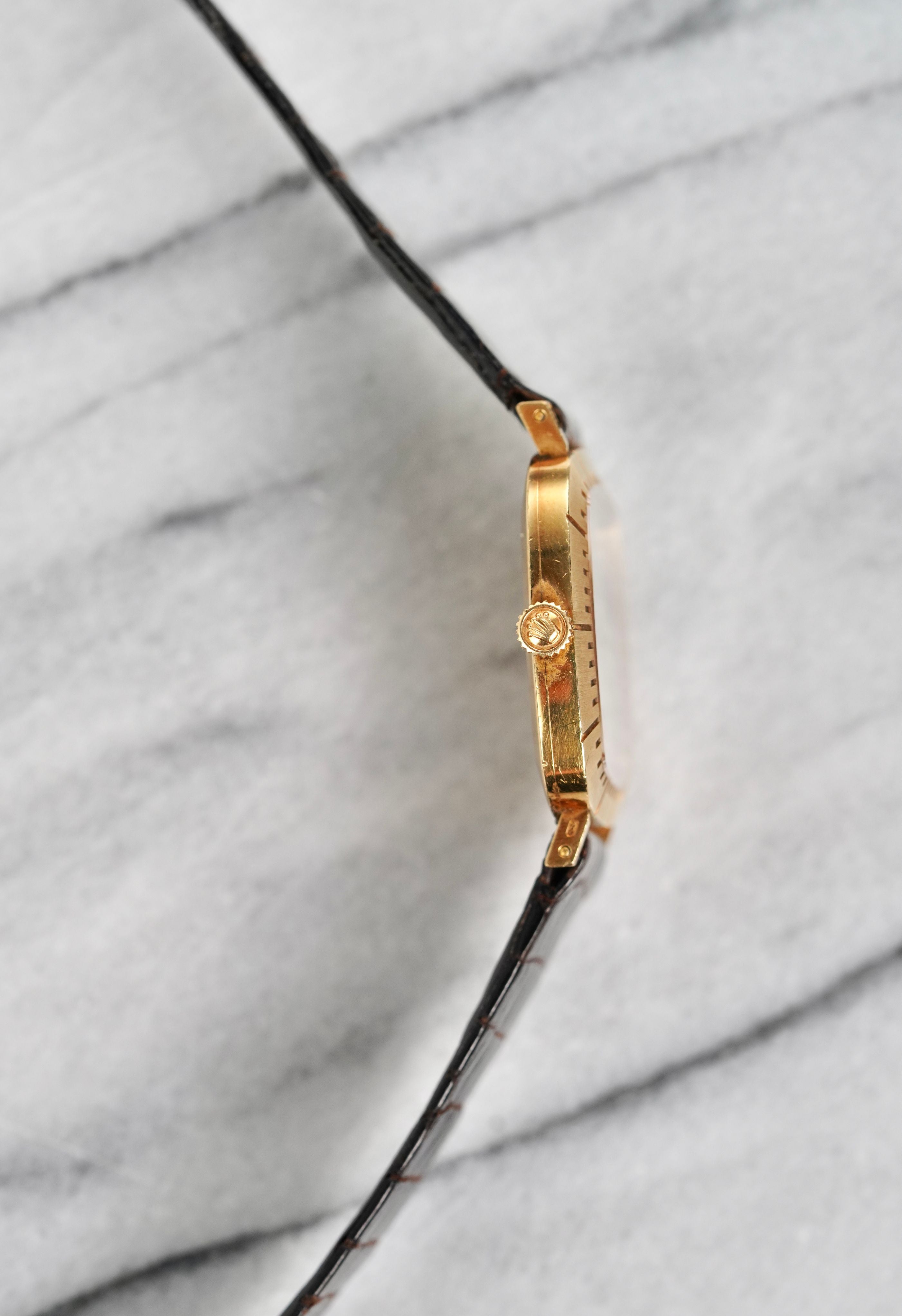 Rolex Cellini - Brown Vignette