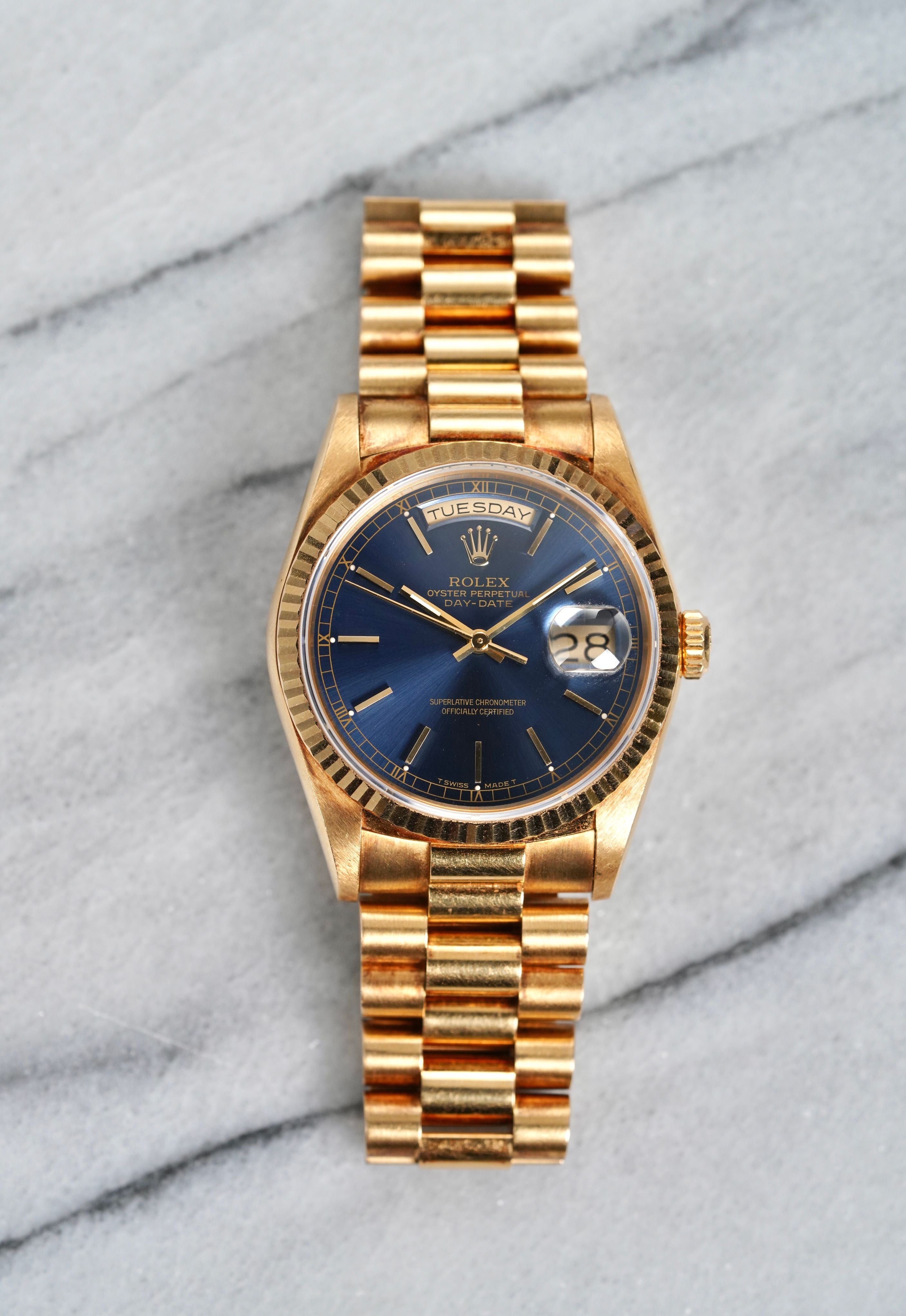 Rolex Day Date 18238 – Blue Dial