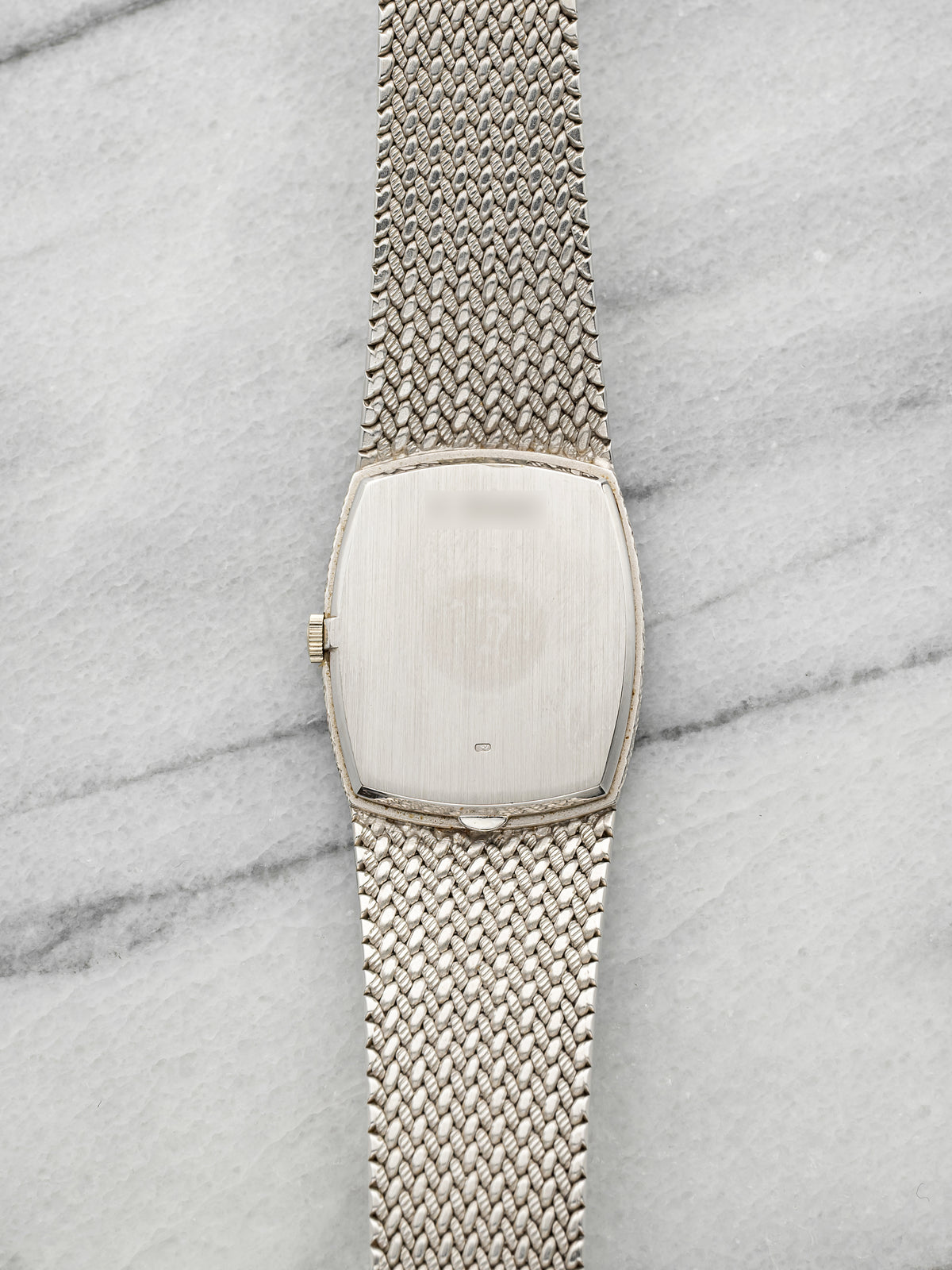 Vintage 1980s Audemars Piguet Cobra 18K WG Silver Glitter Diamond Manual 27mm