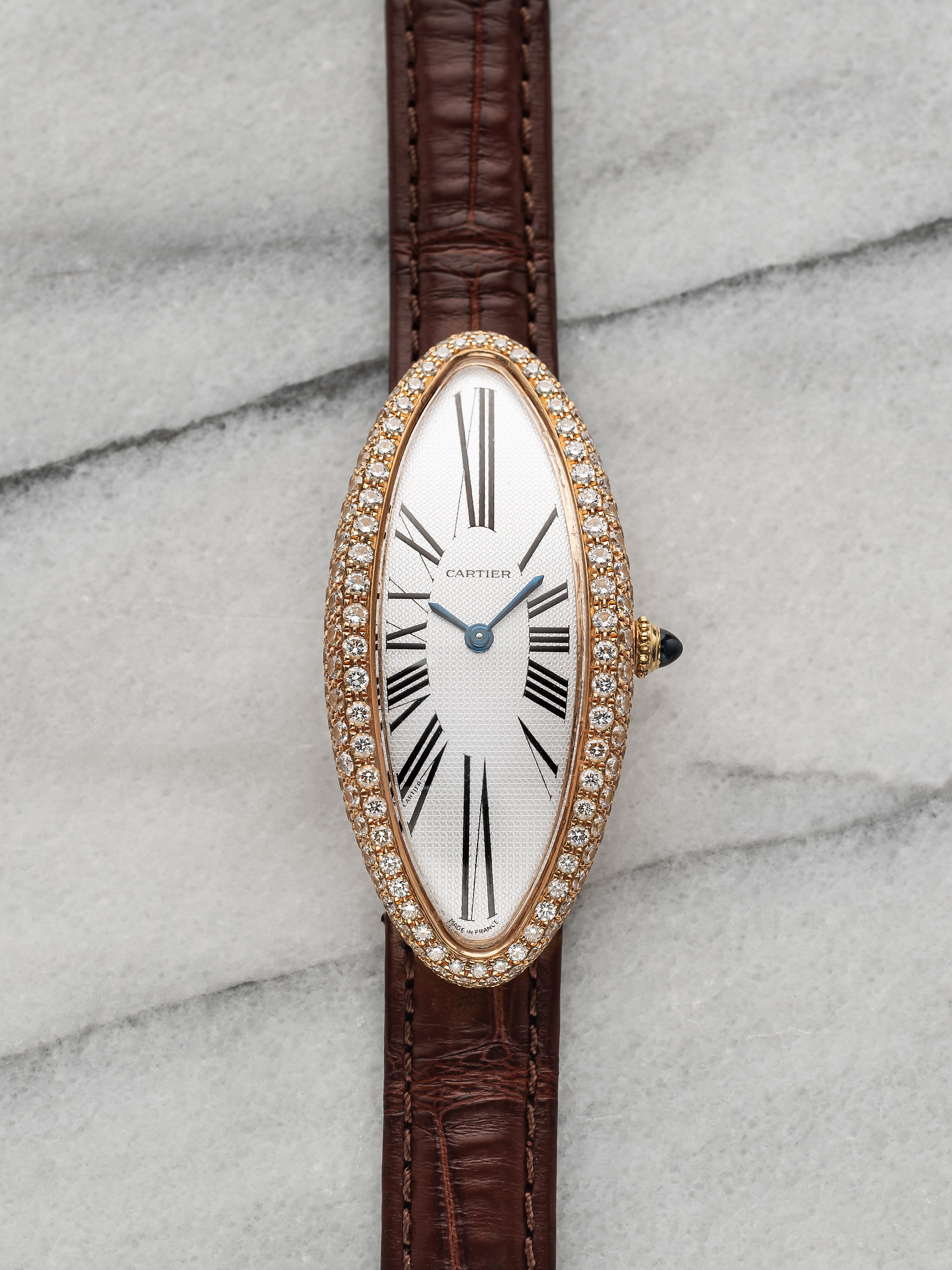 Cartier Baignoire Allongée - Diamond Bezel