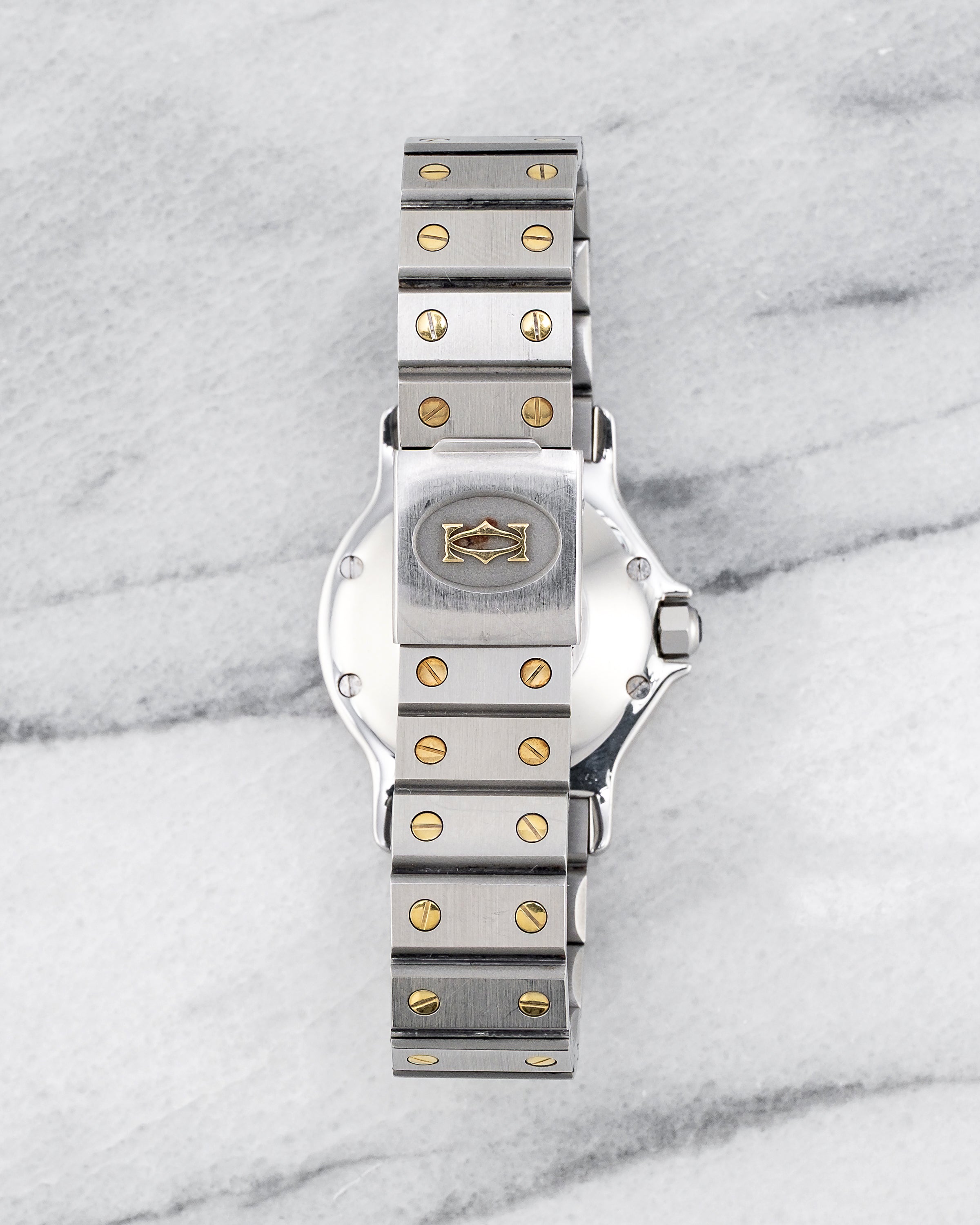 Cartier Santos Octagon 2966 – White Roman Dial