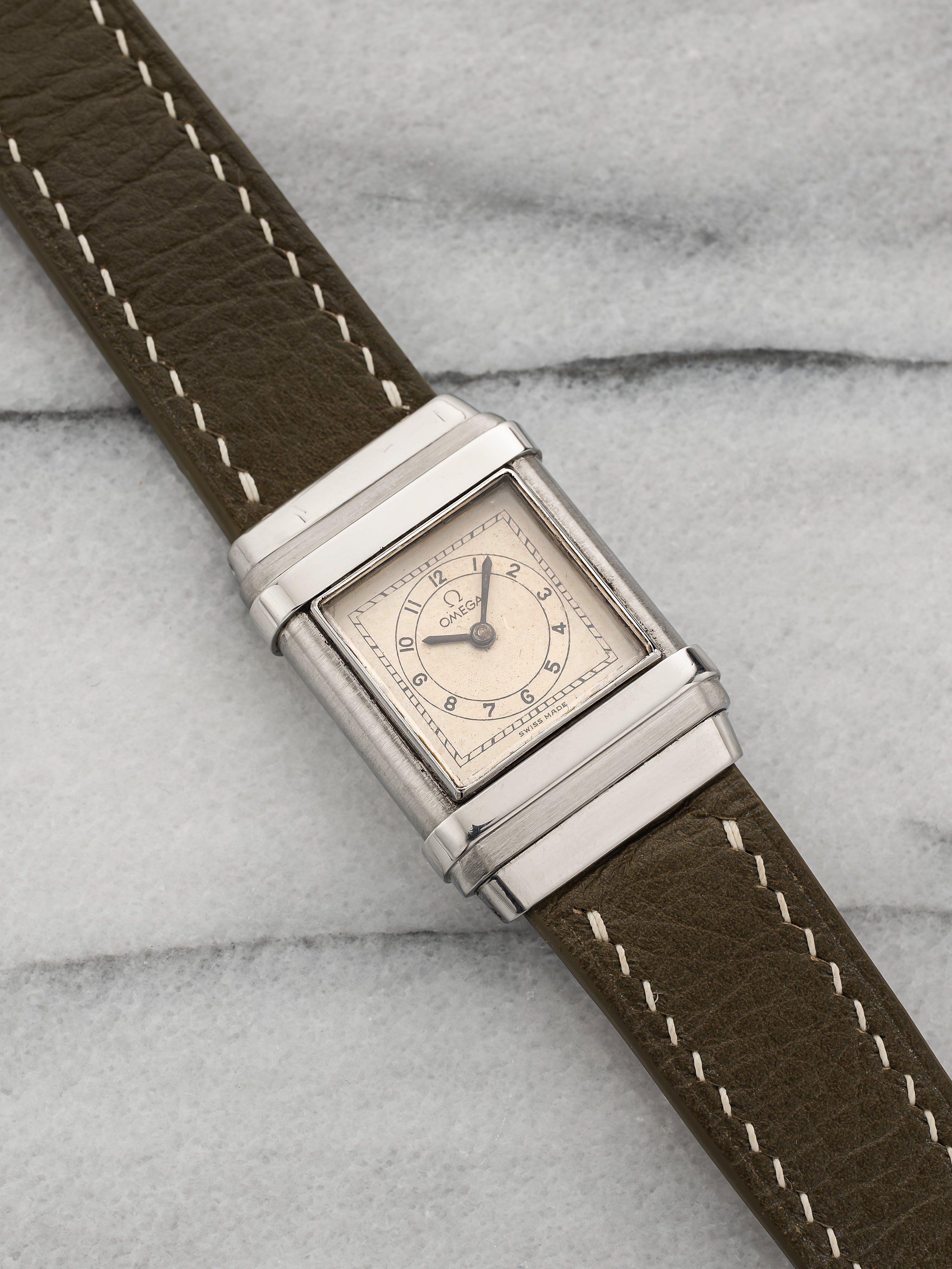 Omega Marine CK 679 – Stainless Steel Off-White Dial