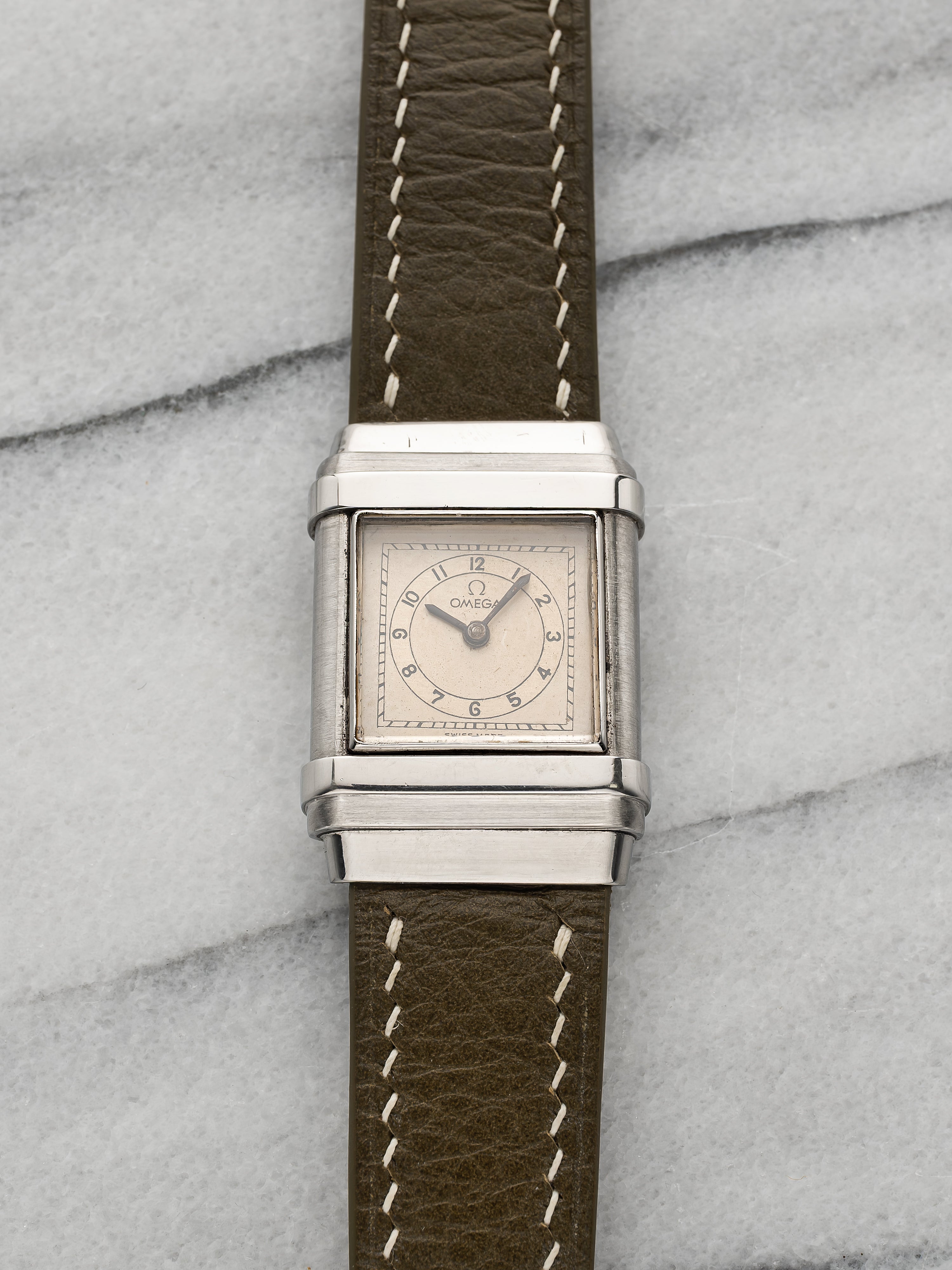 Omega Marine CK 679 – Stainless Steel Off-White Dial