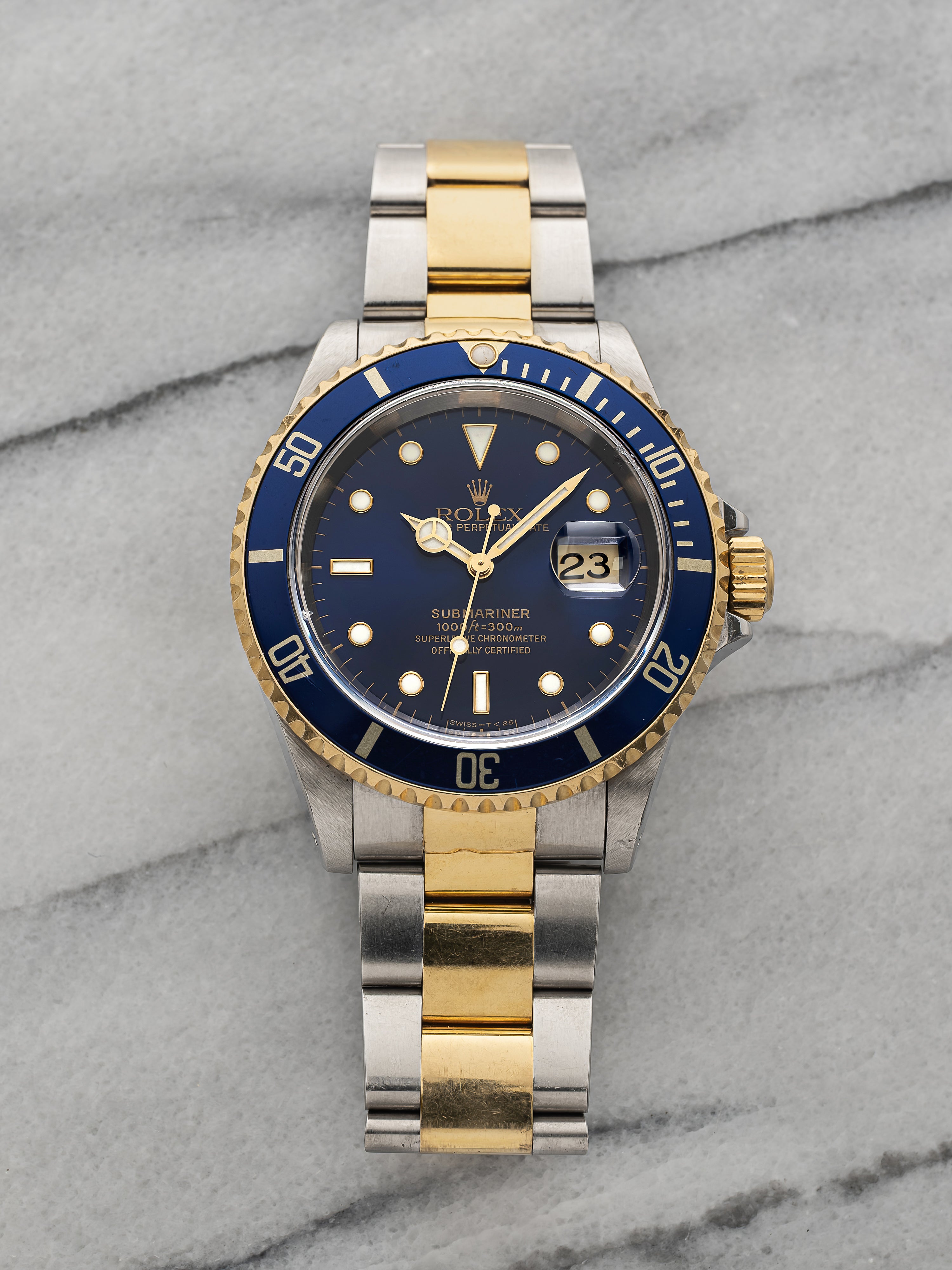 1997 Rolex Submariner 16613 – Two-Tone Blue Dial