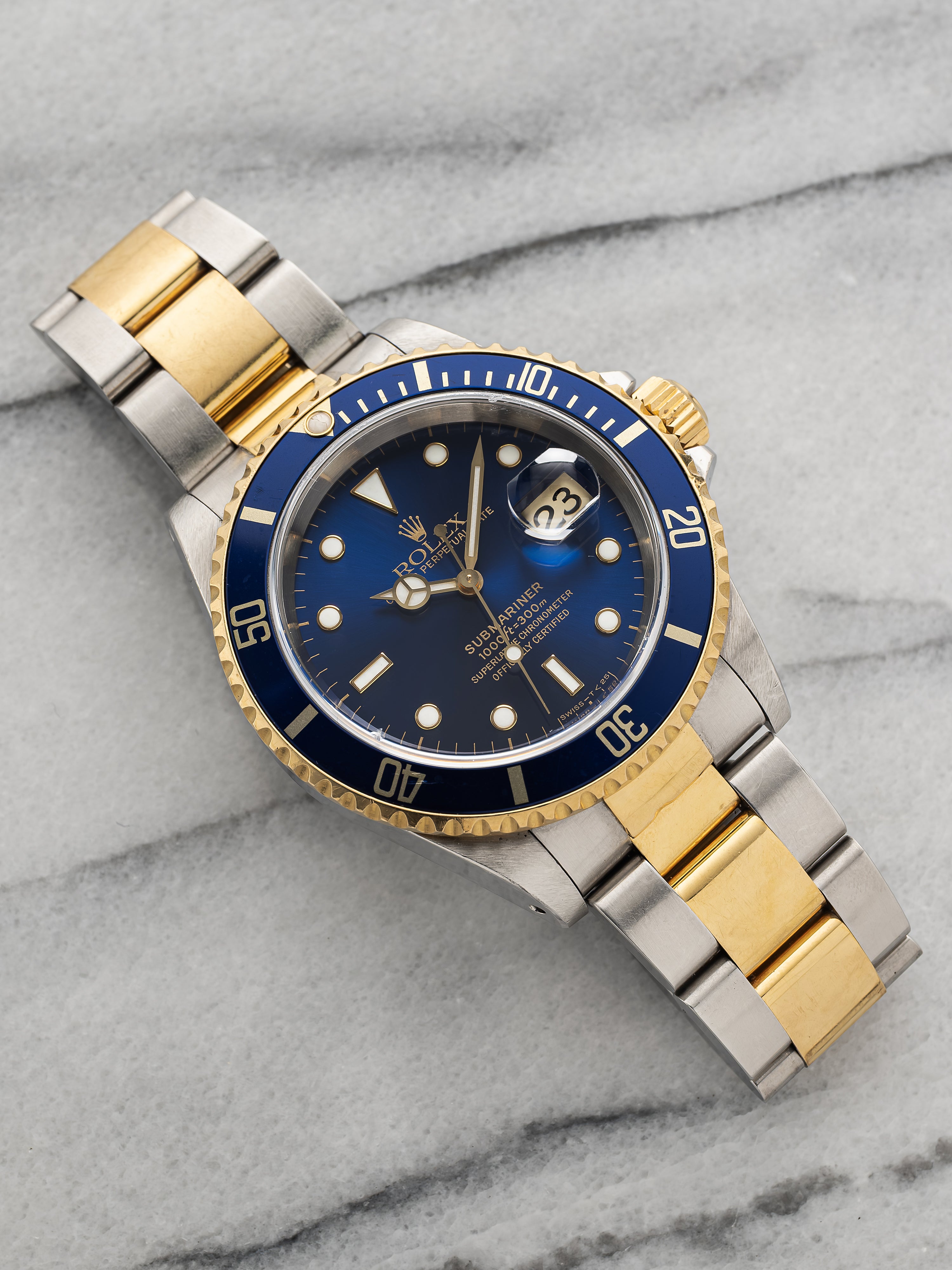 1997 Rolex Submariner 16613 – Two-Tone Blue Dial